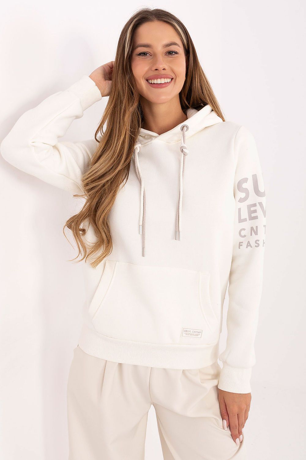   Bluza Damska Model D10600T02690A1NO White - Sublevel 