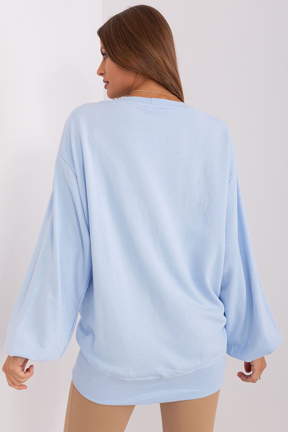   Bluza Damska Model EM-BL-716.14 Light Blue - Ex Moda 
