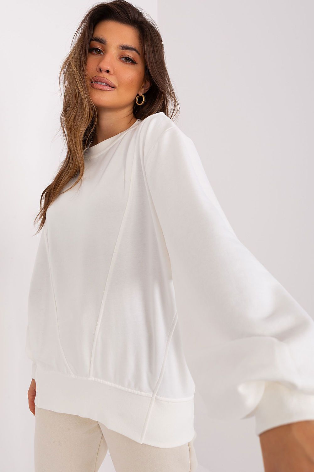   Bluza Damska Model EM-BL-716.14 Ecru - Ex Moda 