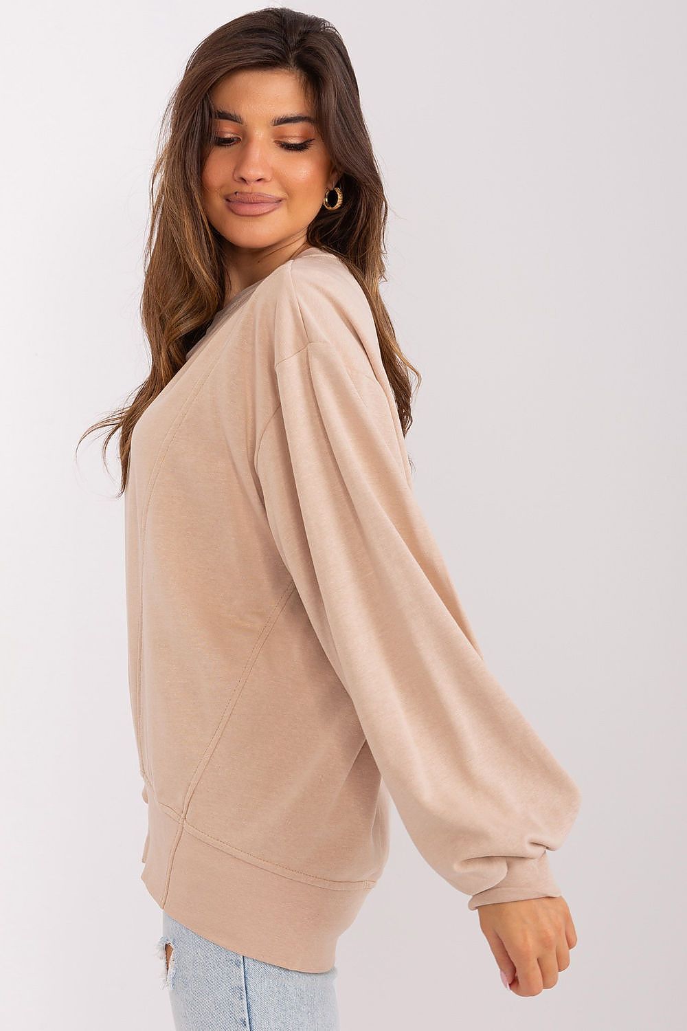   Bluza Damska Model EM-BL-716.14 Beige - Ex Moda 