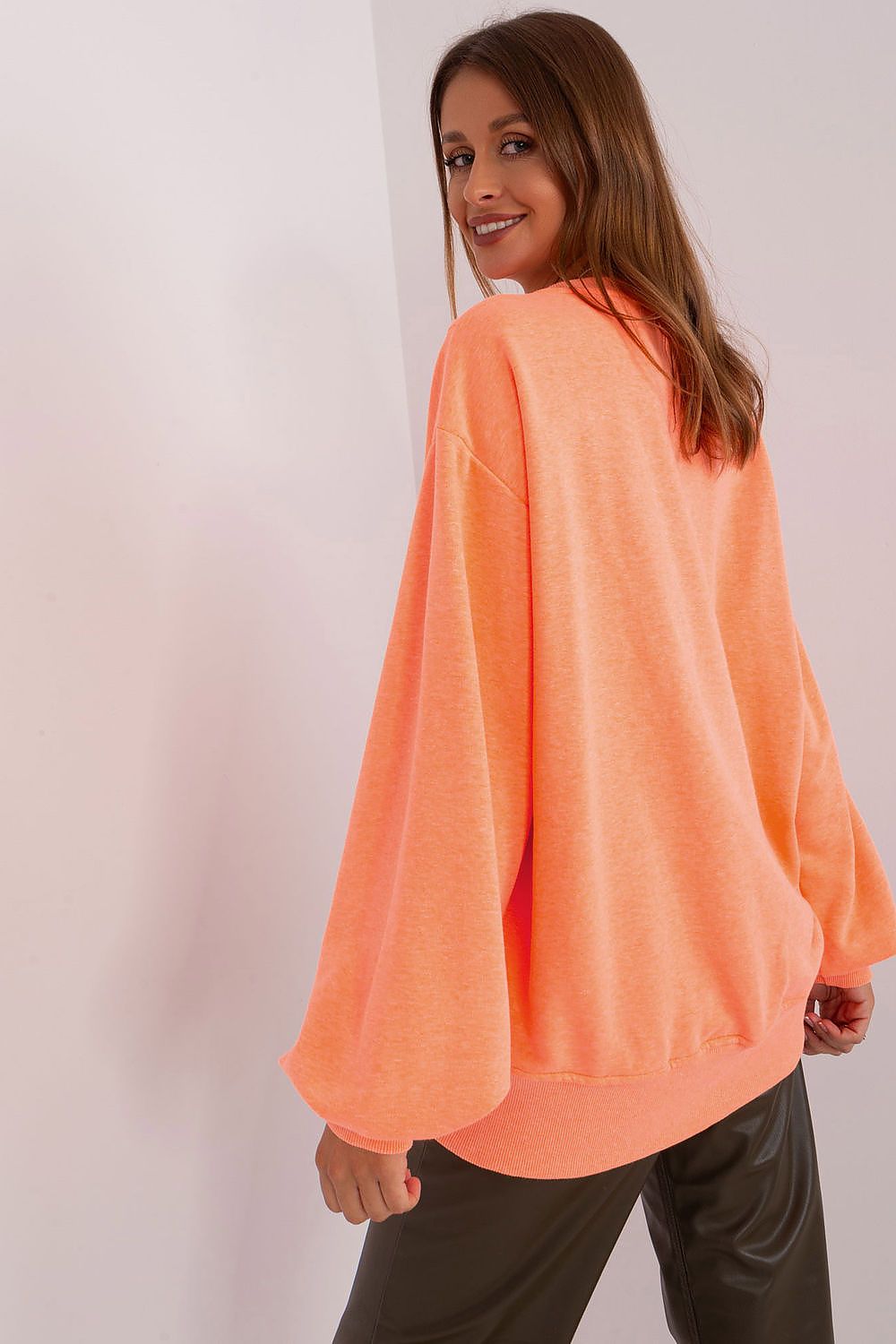   Bluza Damska Model EM-BL-716.14 Fluo Orange - Ex Moda 