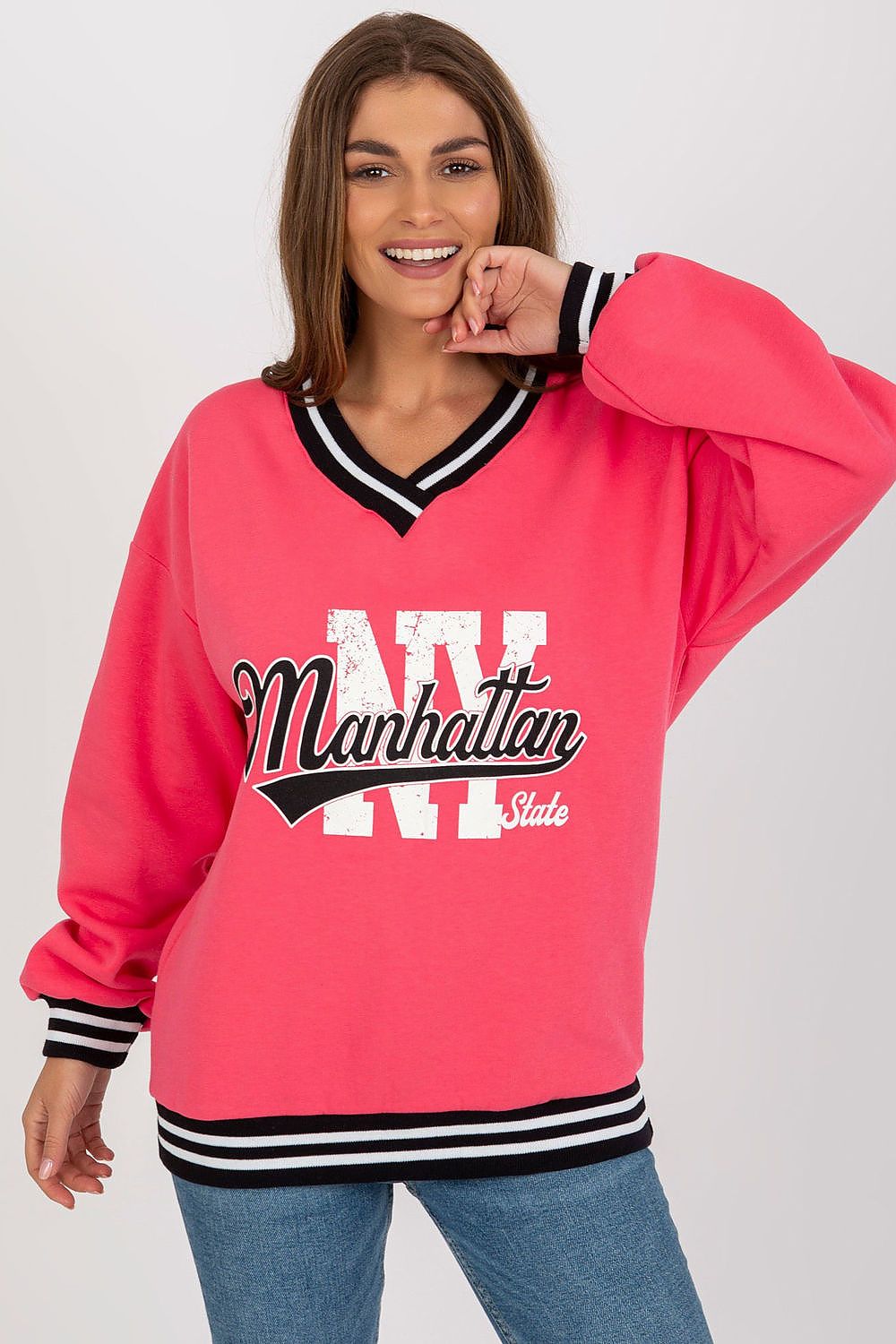  Bluza Damska Model EM-BL-754.86 Coral - Ex Moda 