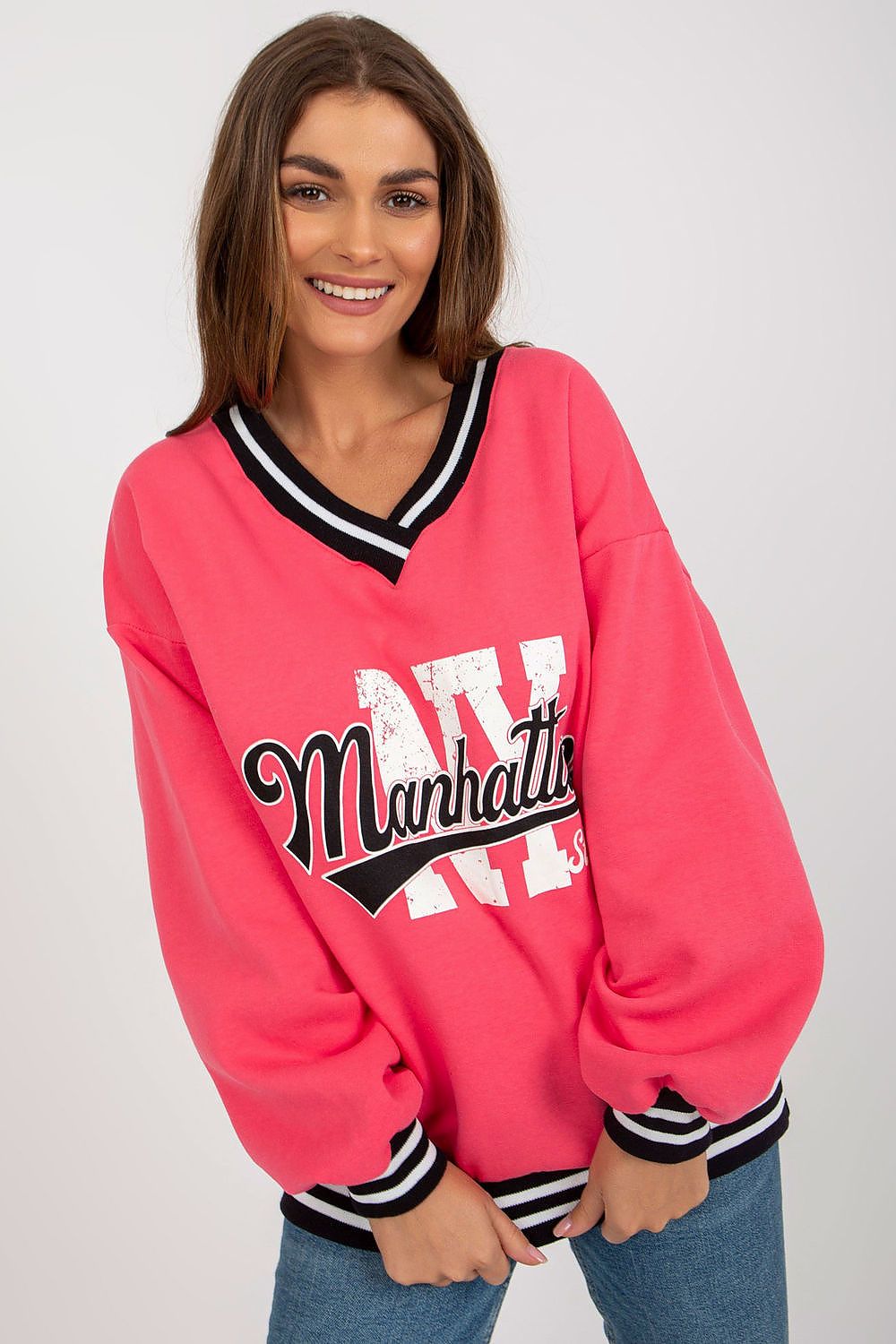   Bluza Damska Model EM-BL-754.86 Coral - Ex Moda 