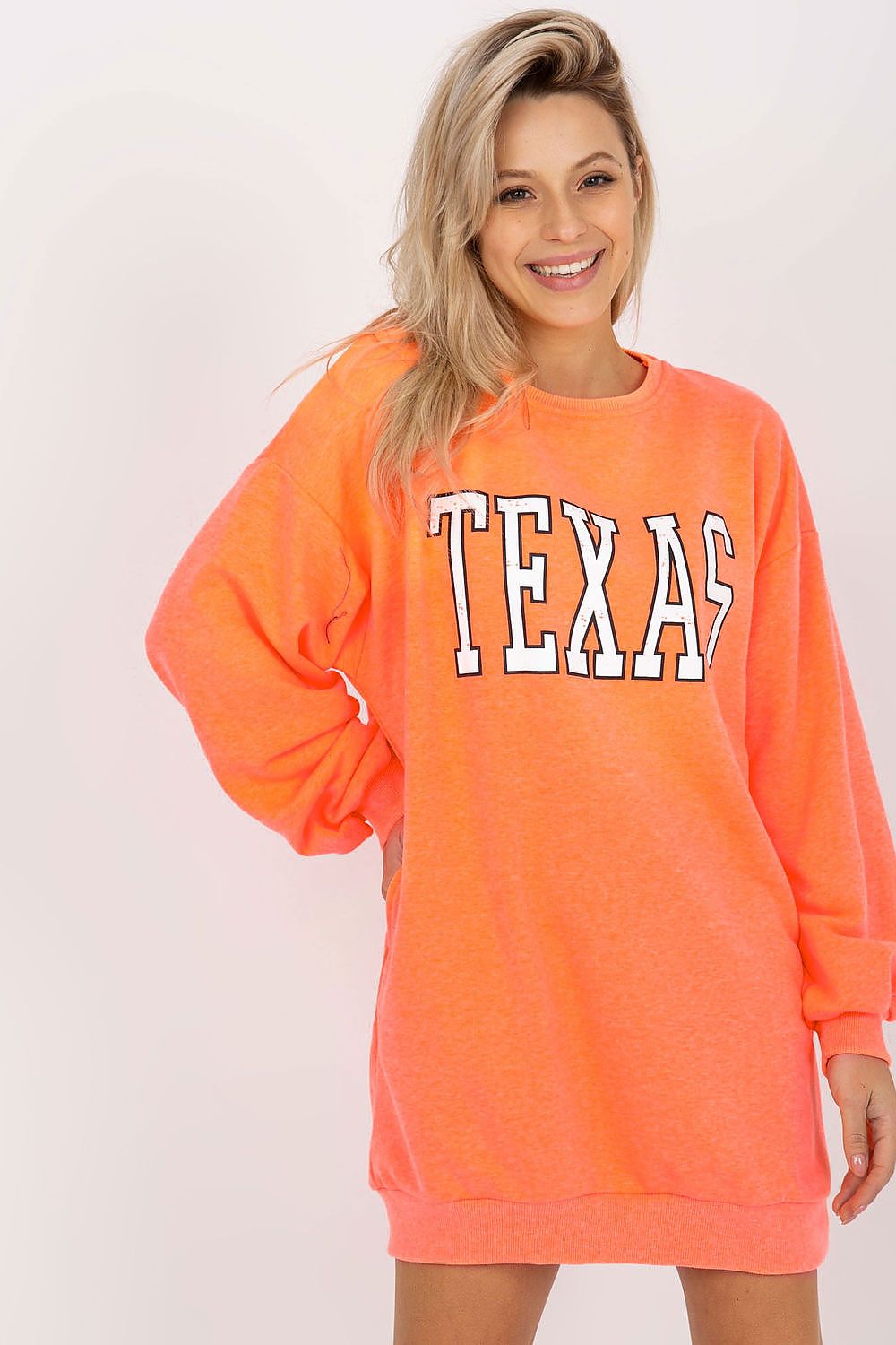   Bluza Damska Model EM-BL-U719.82P Fluo Orange - Ex Moda 