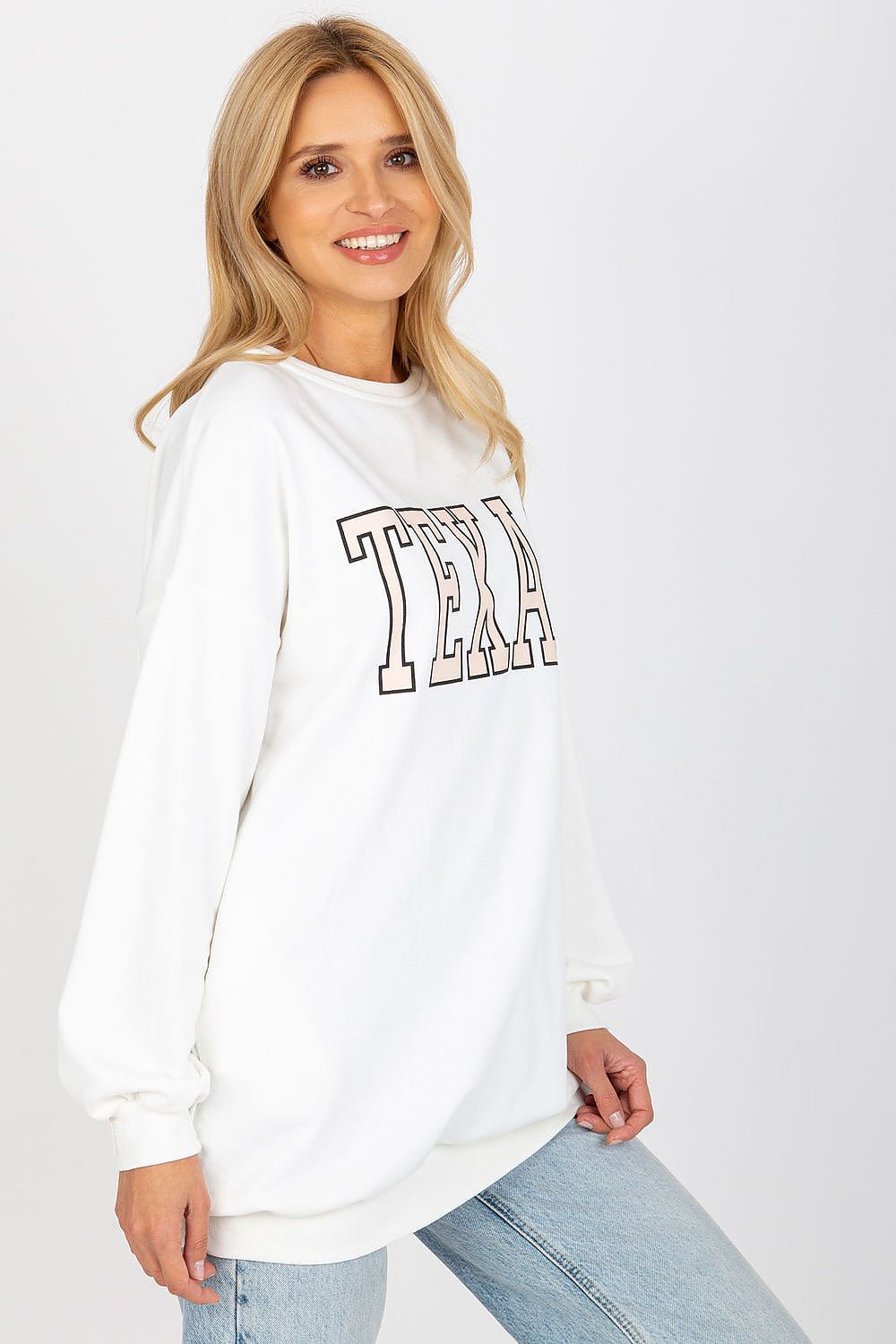   Bluza Damska Model EM-BL-U719.82P White/Pink - Ex Moda 