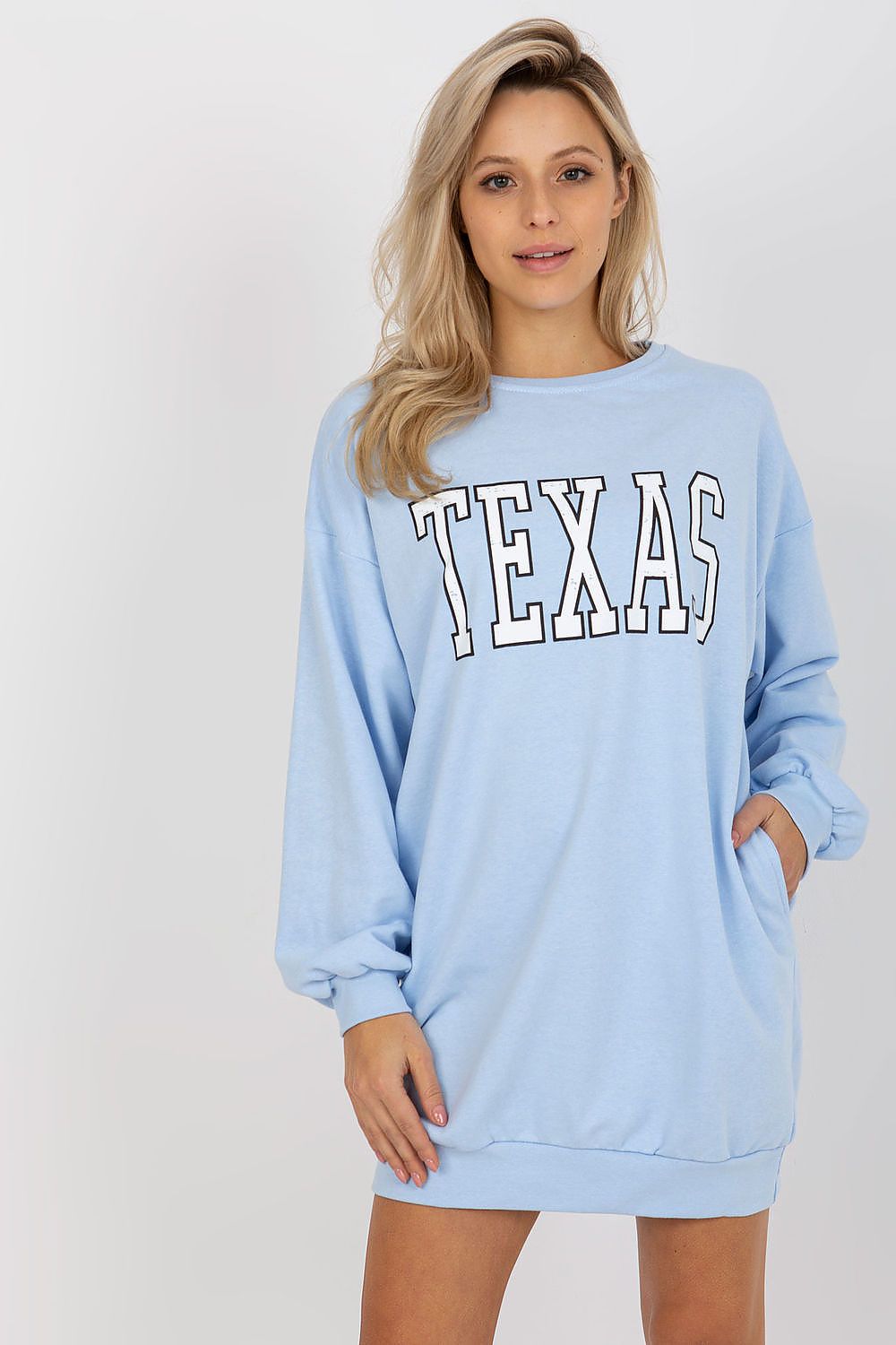   Bluza Damska Model EM-BL-U719.82P Light Blue - Ex Moda 