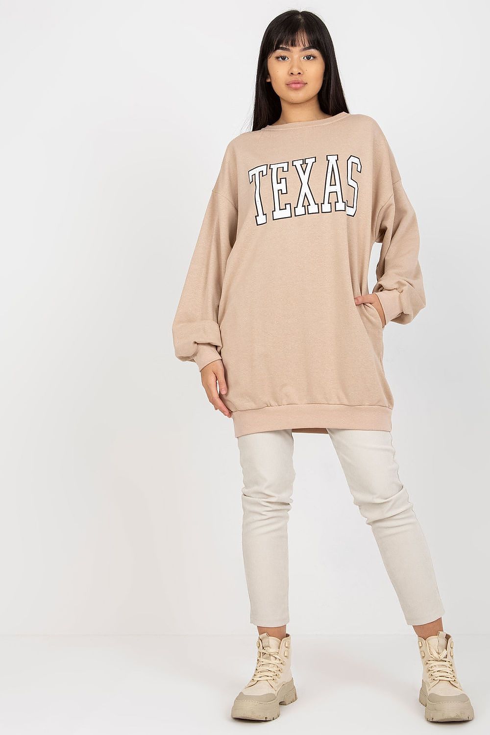   Bluza Damska Model EM-BL-U719.82P Beige - Ex Moda 