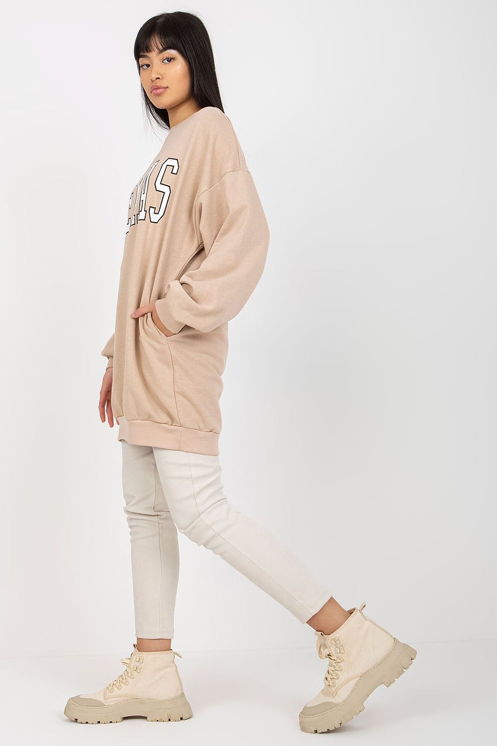   Bluza Damska Model EM-BL-U719.82P Beige - Ex Moda 