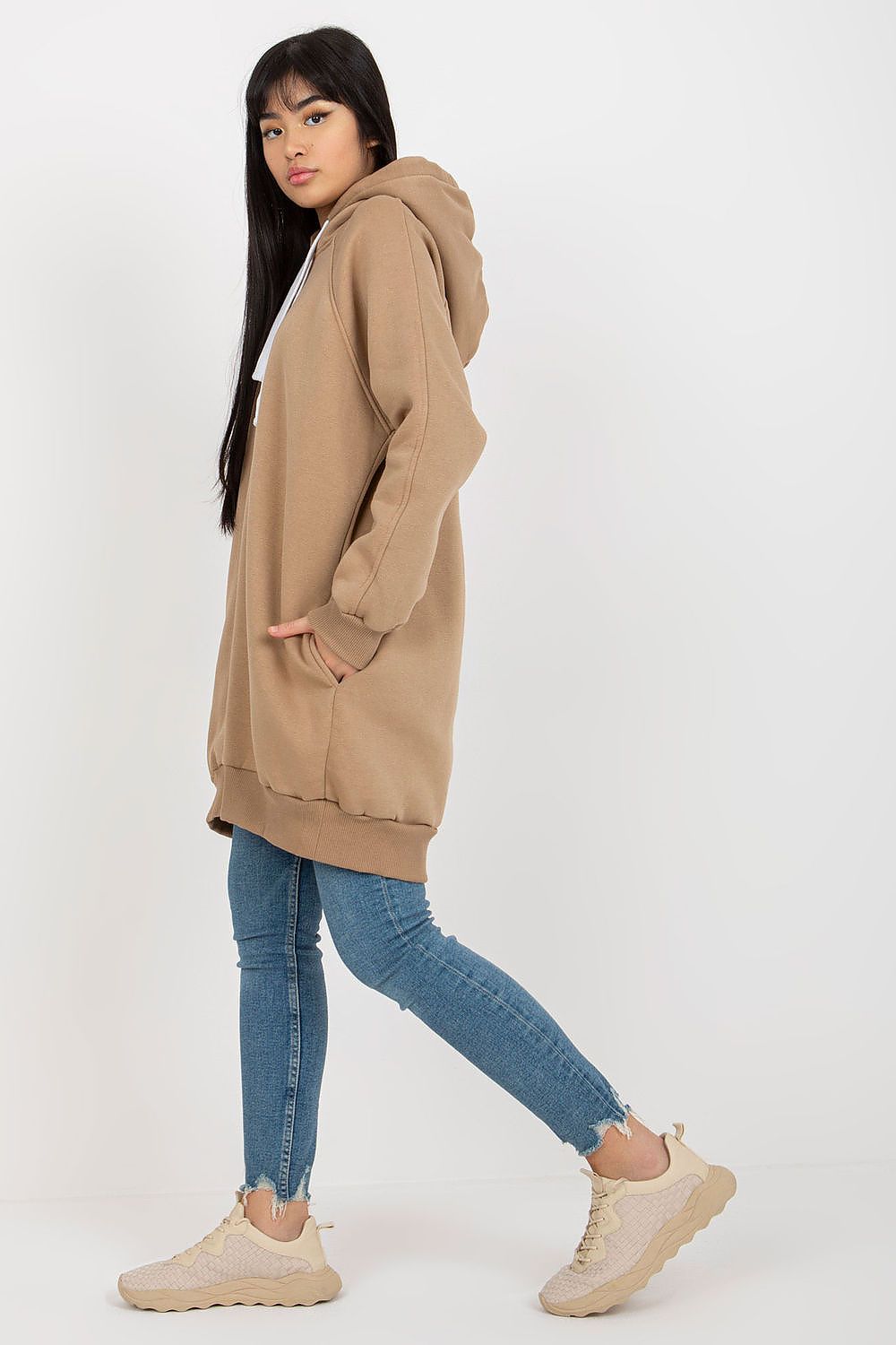   Bluza Damska Model EM-BL-695.25X Dark Beige - Ex Moda 