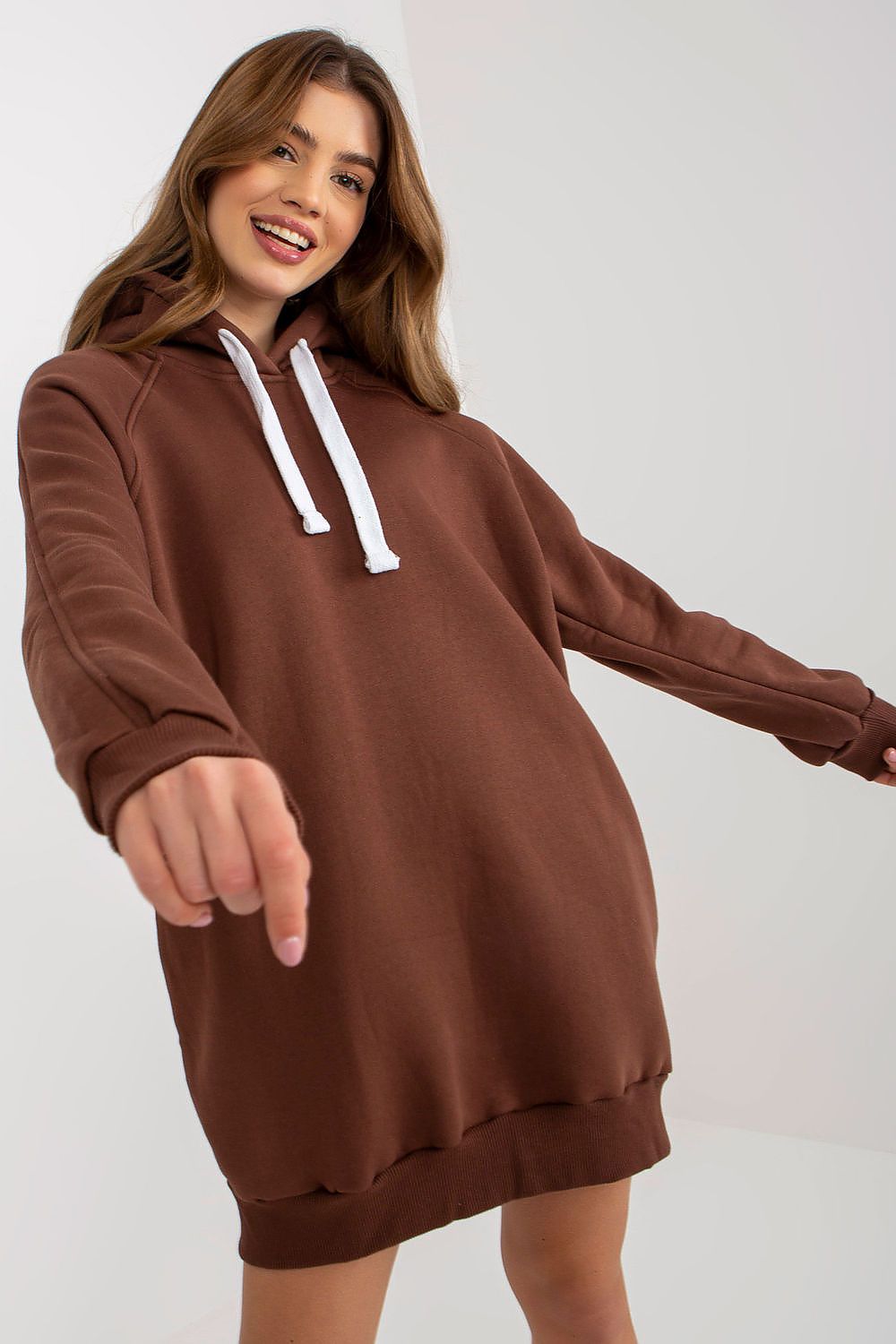   Bluza Damska Model EM-BL-695.25X Brown - Ex Moda 