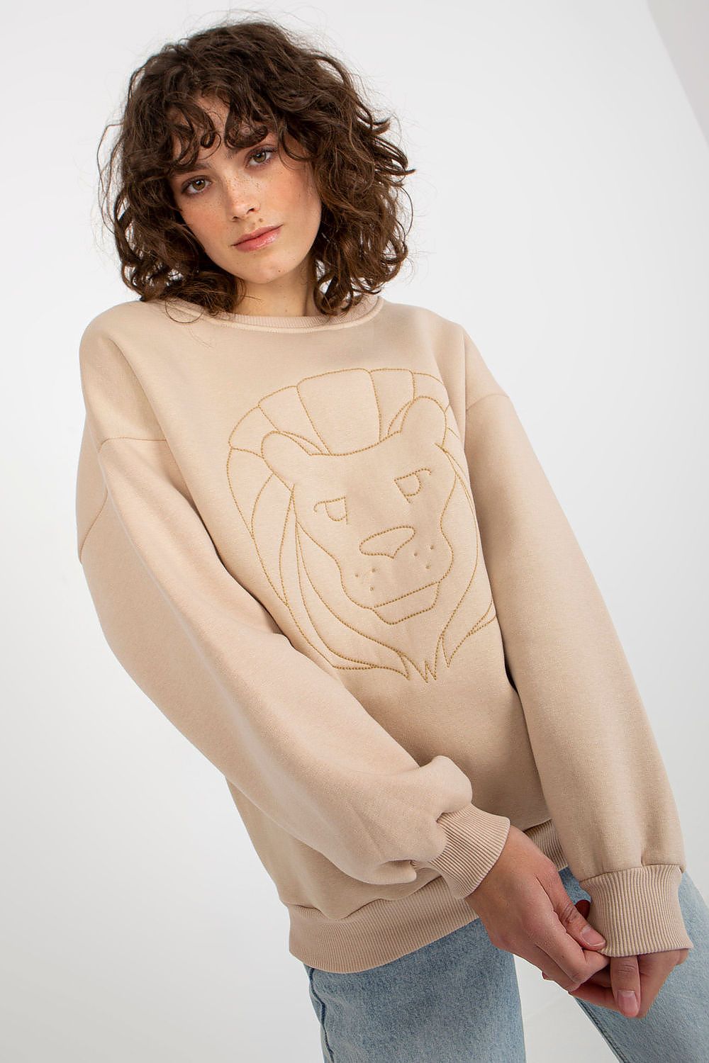   Bluza Damska Model EM-BL-617-4.41P Beige - Ex Moda 