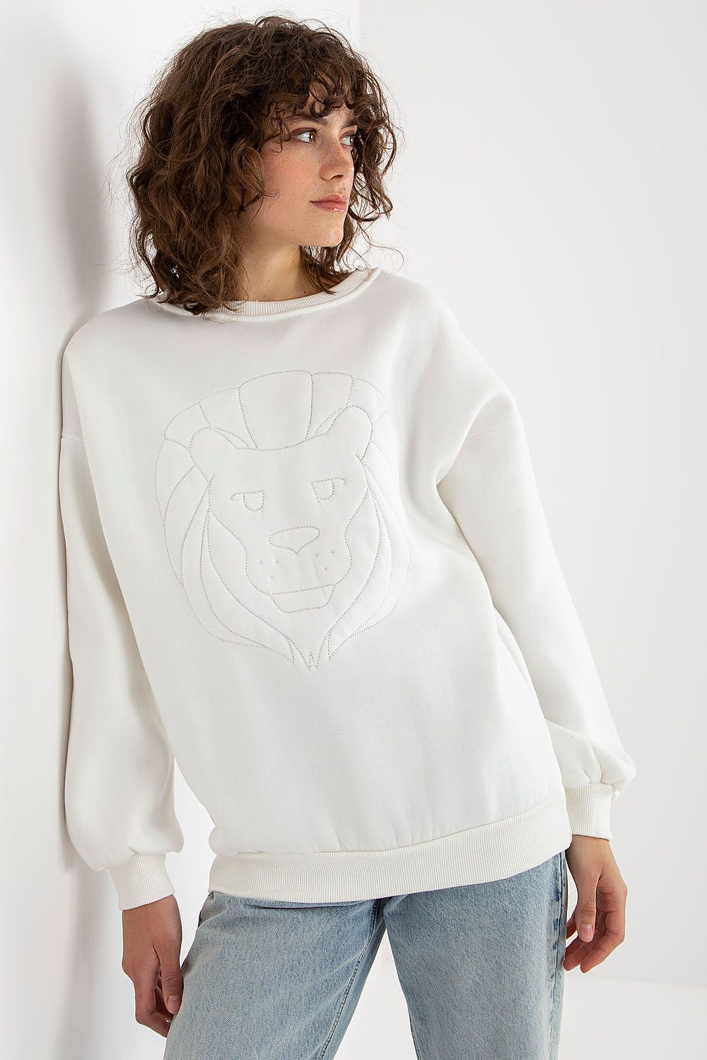   Bluza Damska Model EM-BL-617-4.41P Ecru - Ex Moda 