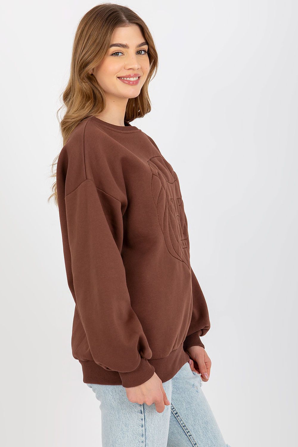  Bluza Damska Model EM-BL-617-4.41P Brown - Ex Moda 