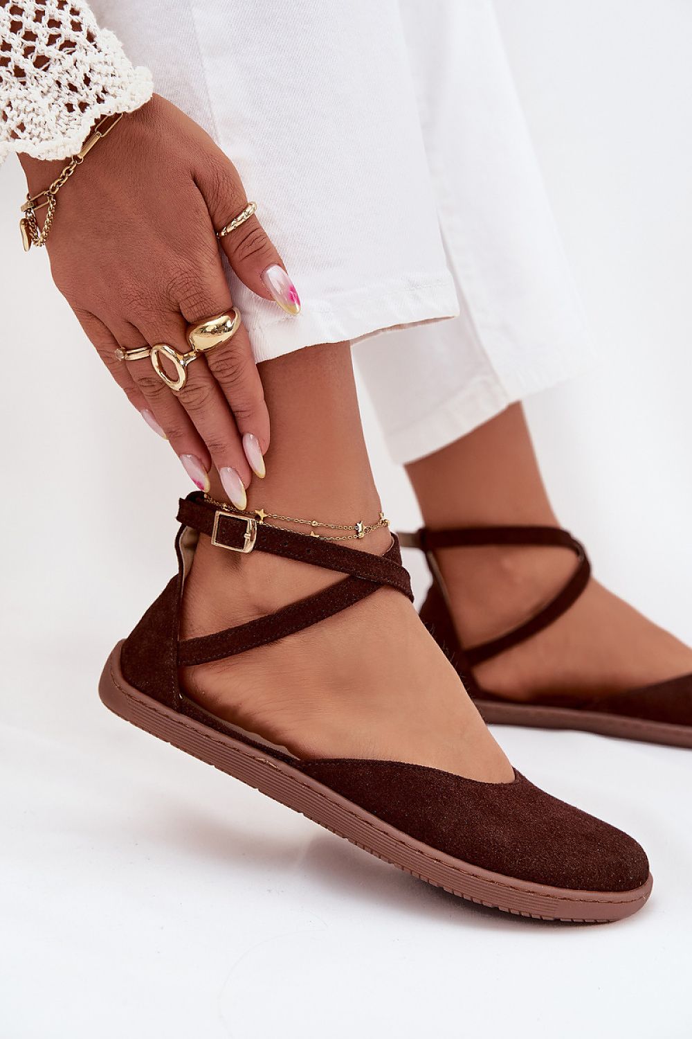   Baleriny Model Zazoo 191 Chocolate - Step in style 