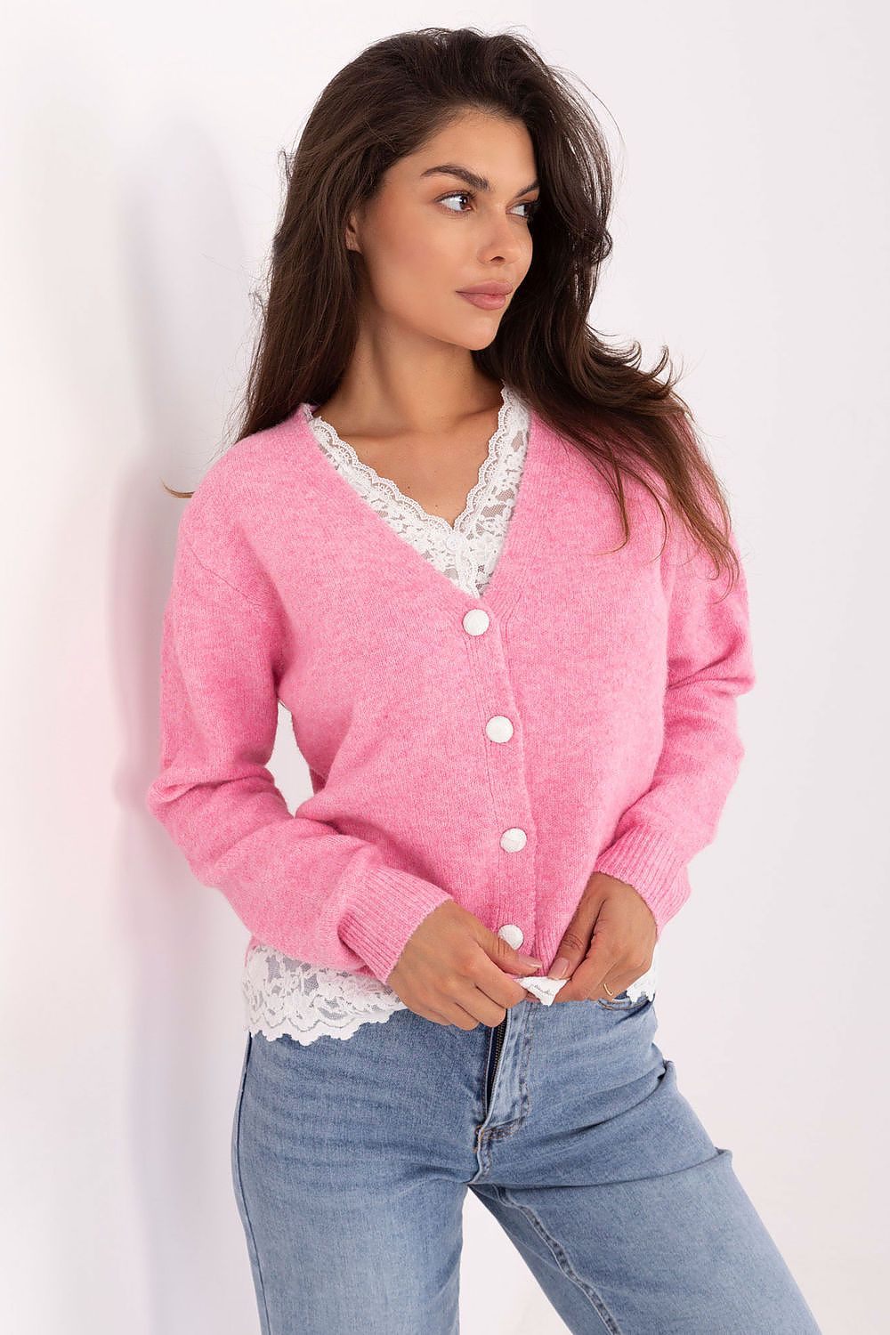  Sweter Damski Model PM-SW-F513.16 Pink - Factory Price 