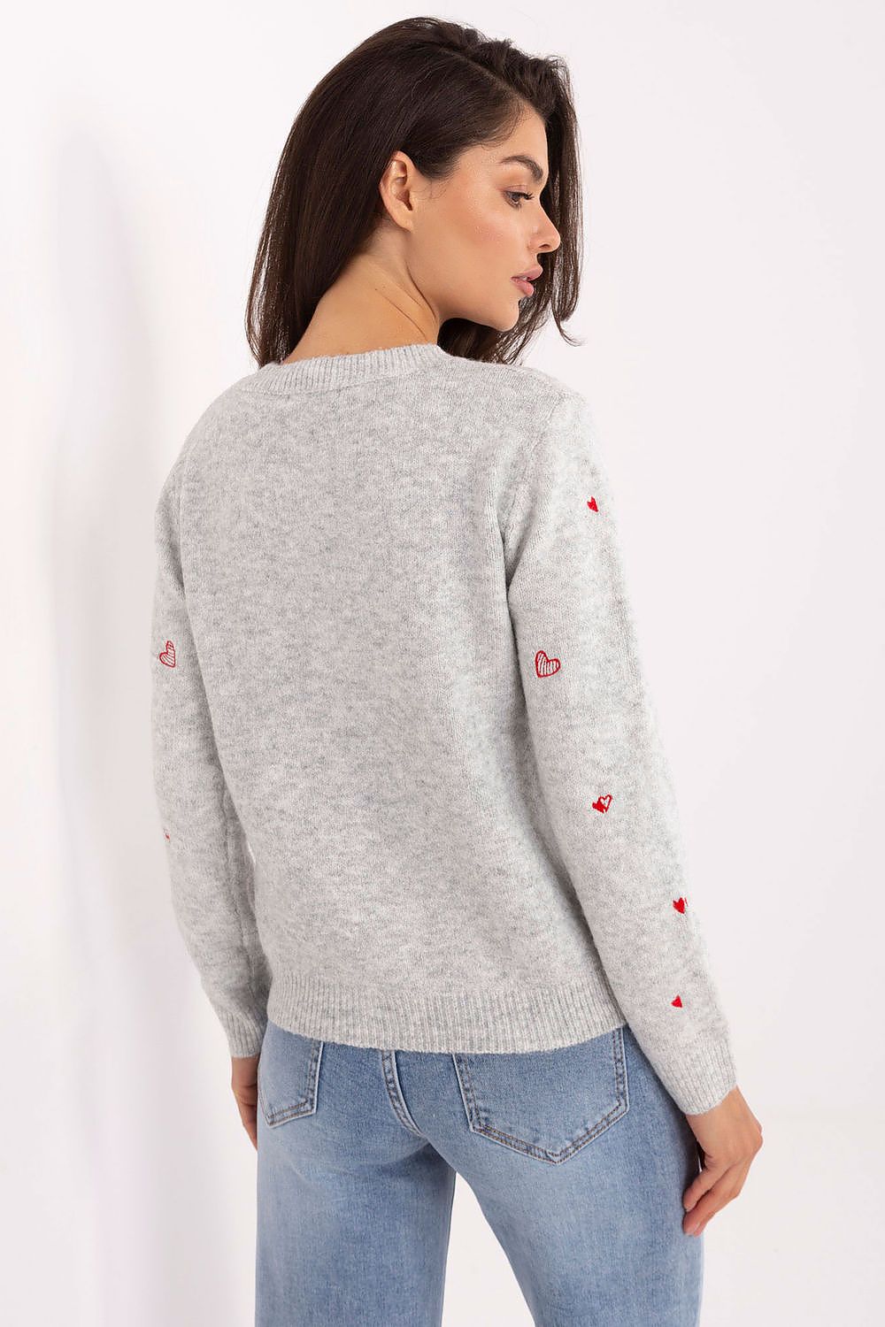  Sweter Damski Model PM-SW-F510.29 Light Grey - Factory Price 