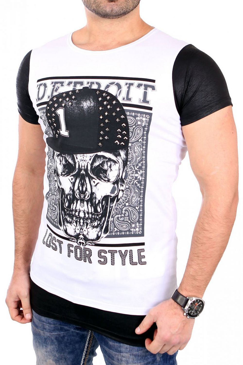   Tshirt Męski Model 17169 White - YourNewStyle 