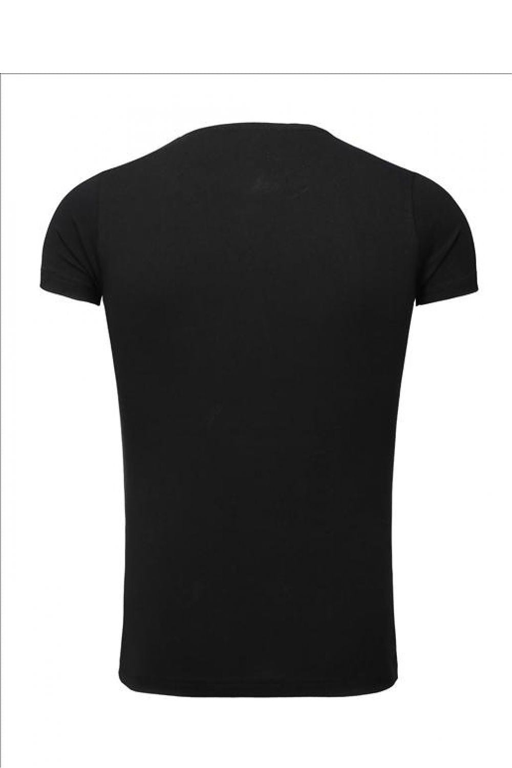   Tshirt Męski Model 17180 Black - YourNewStyle 
