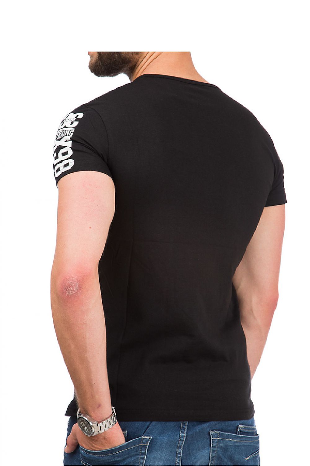   Tshirt Męski Model 17188 Black - YourNewStyle 