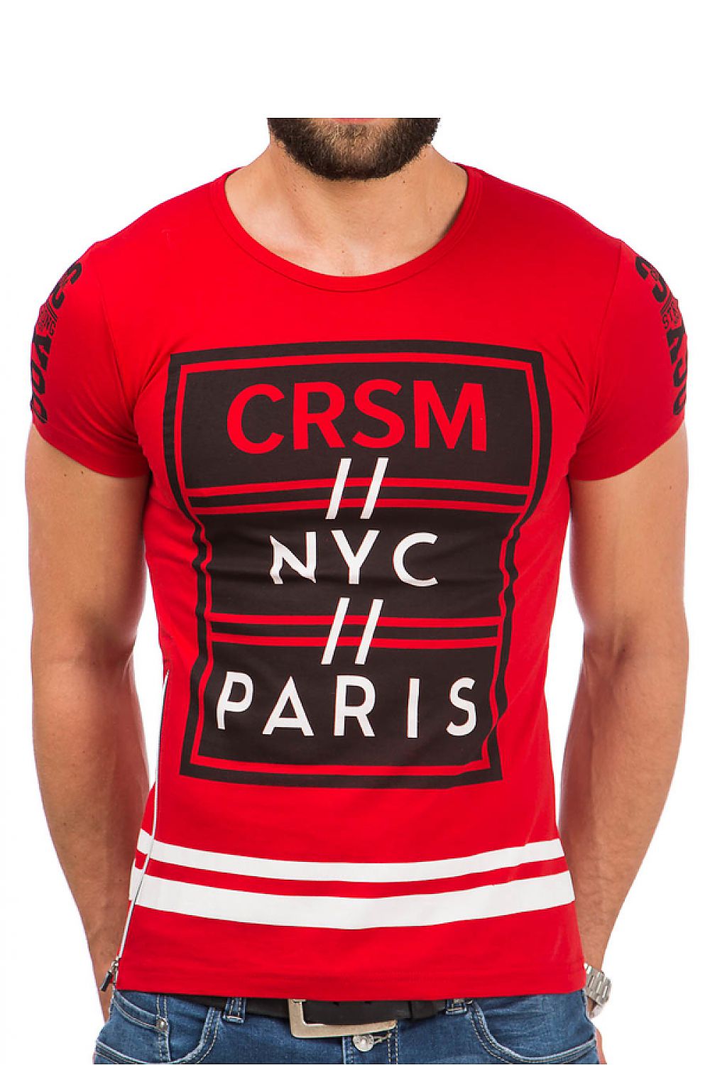   Tshirt Męski Model 17189 Red - YourNewStyle 