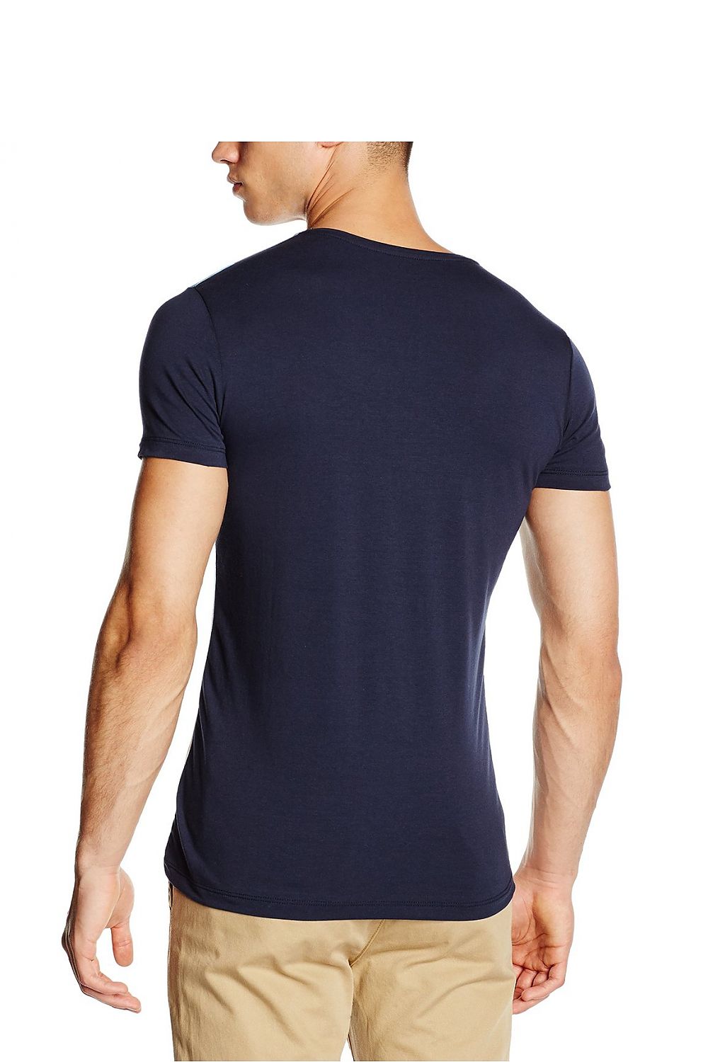   T-shirt Męski Model 17163 Blue/Navy - YourNewStyle 