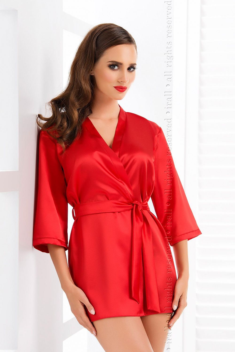  Szlafrok Damski Model Aria Red - Irall 