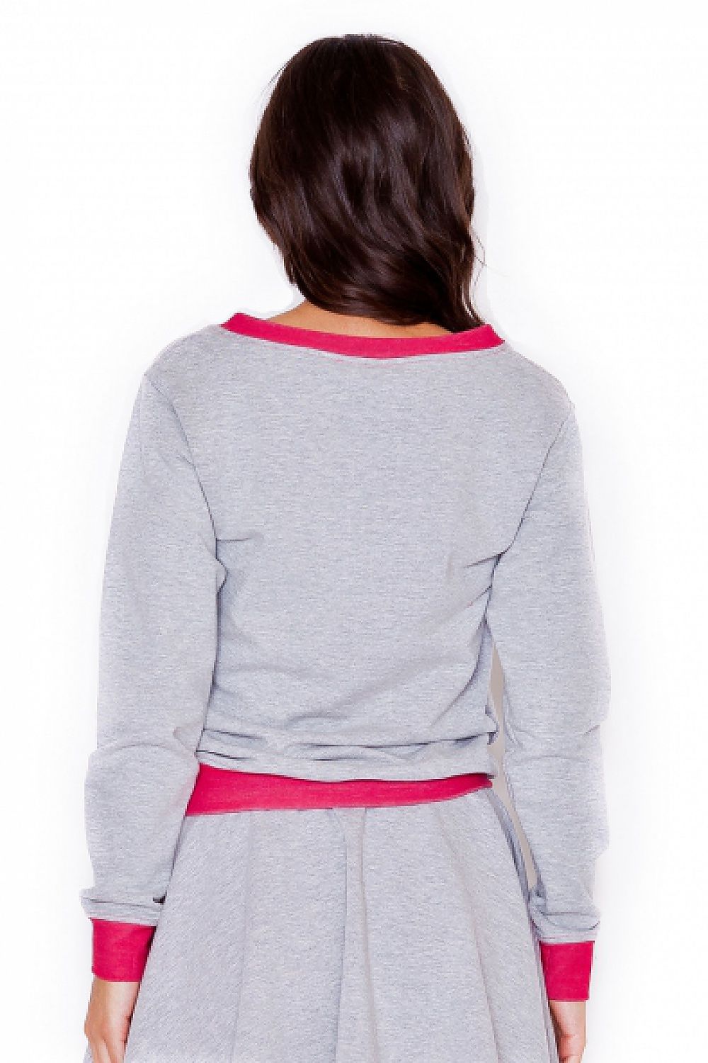   Bluza Damska Model K276 Grey/Pink - Katrus 