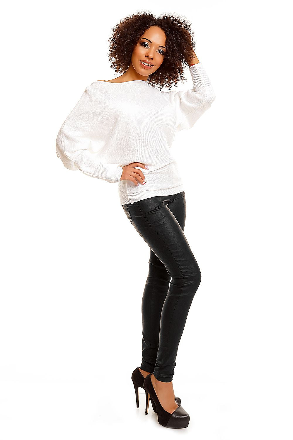   Sweter model 70003 White - PeeKaBoo 