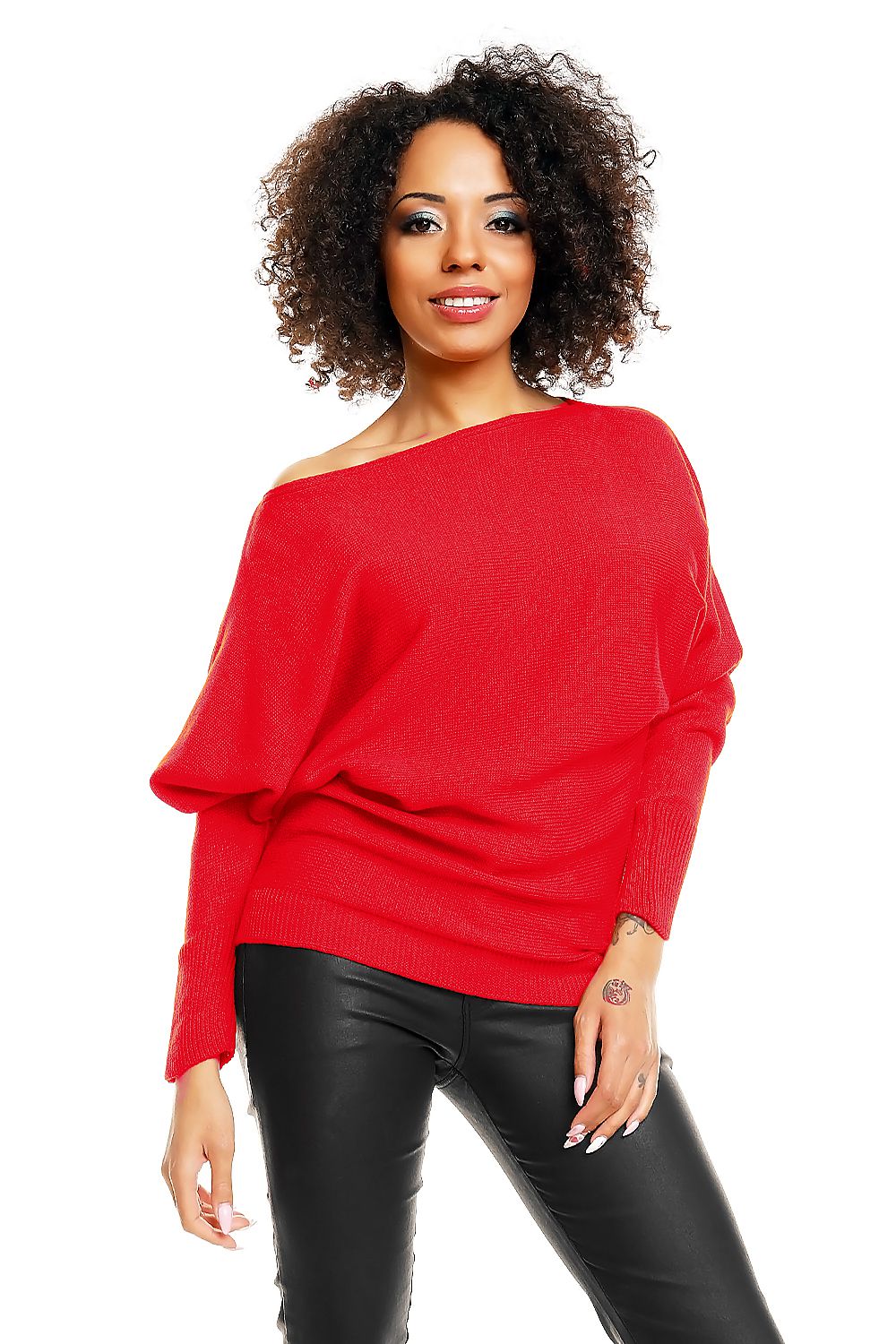   Sweter model 70003 Neon Coral - PeeKaBoo 