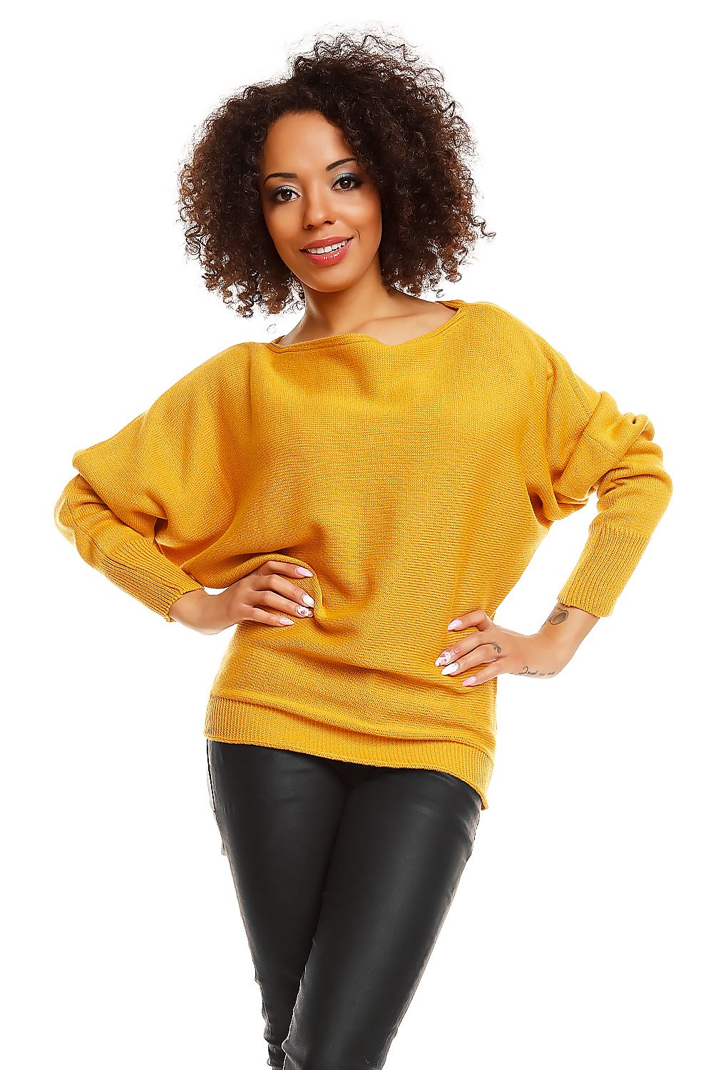   Sweter model 70003 Mustard - PeeKaBoo 