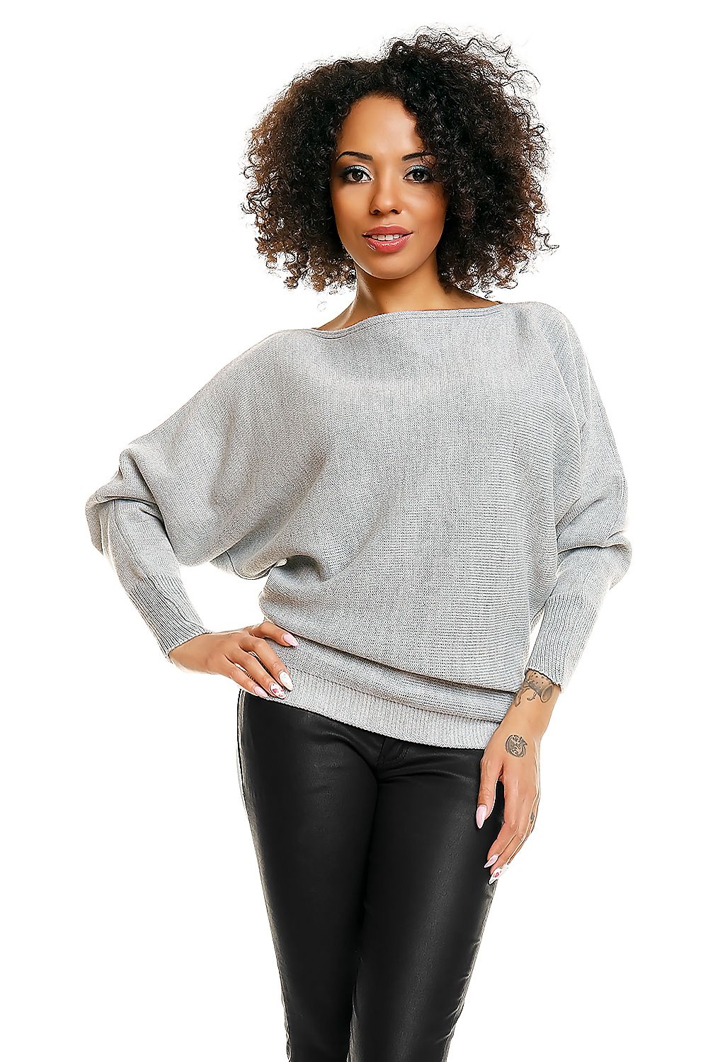   Sweter model 70003 Light Gray - PeeKaBoo 