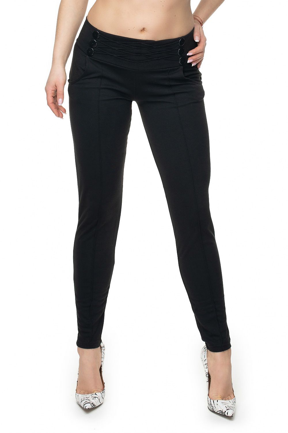   Spodnie Damskie Model 0105 Black - PeeKaBoo 
