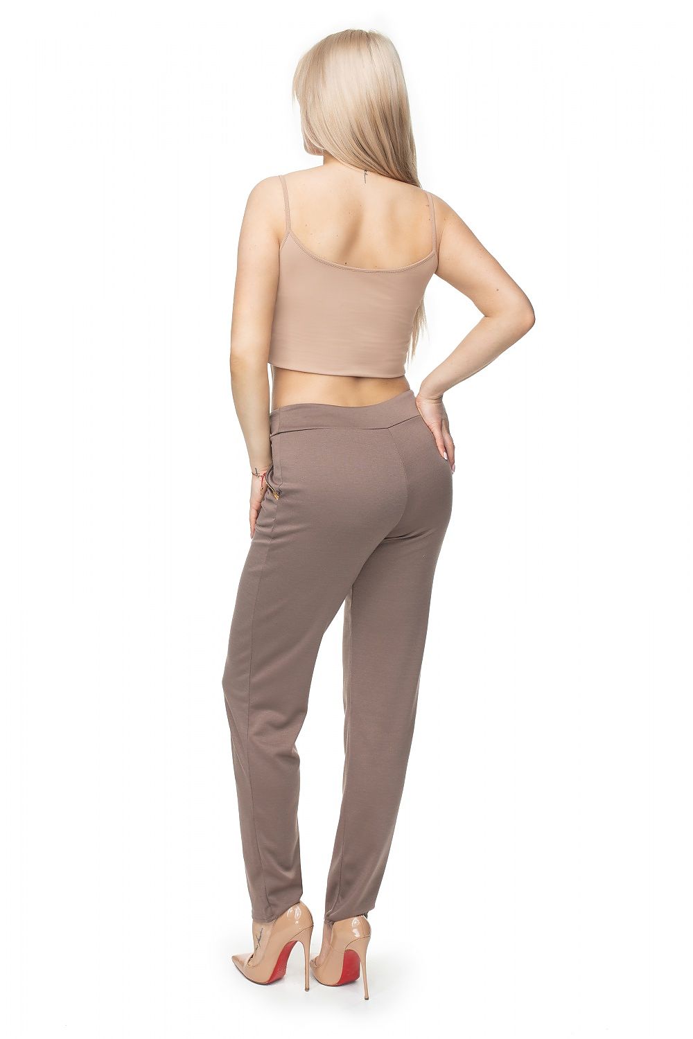   Spodnie Damskie Model 0101 Cappuccino - PeeKaBoo 