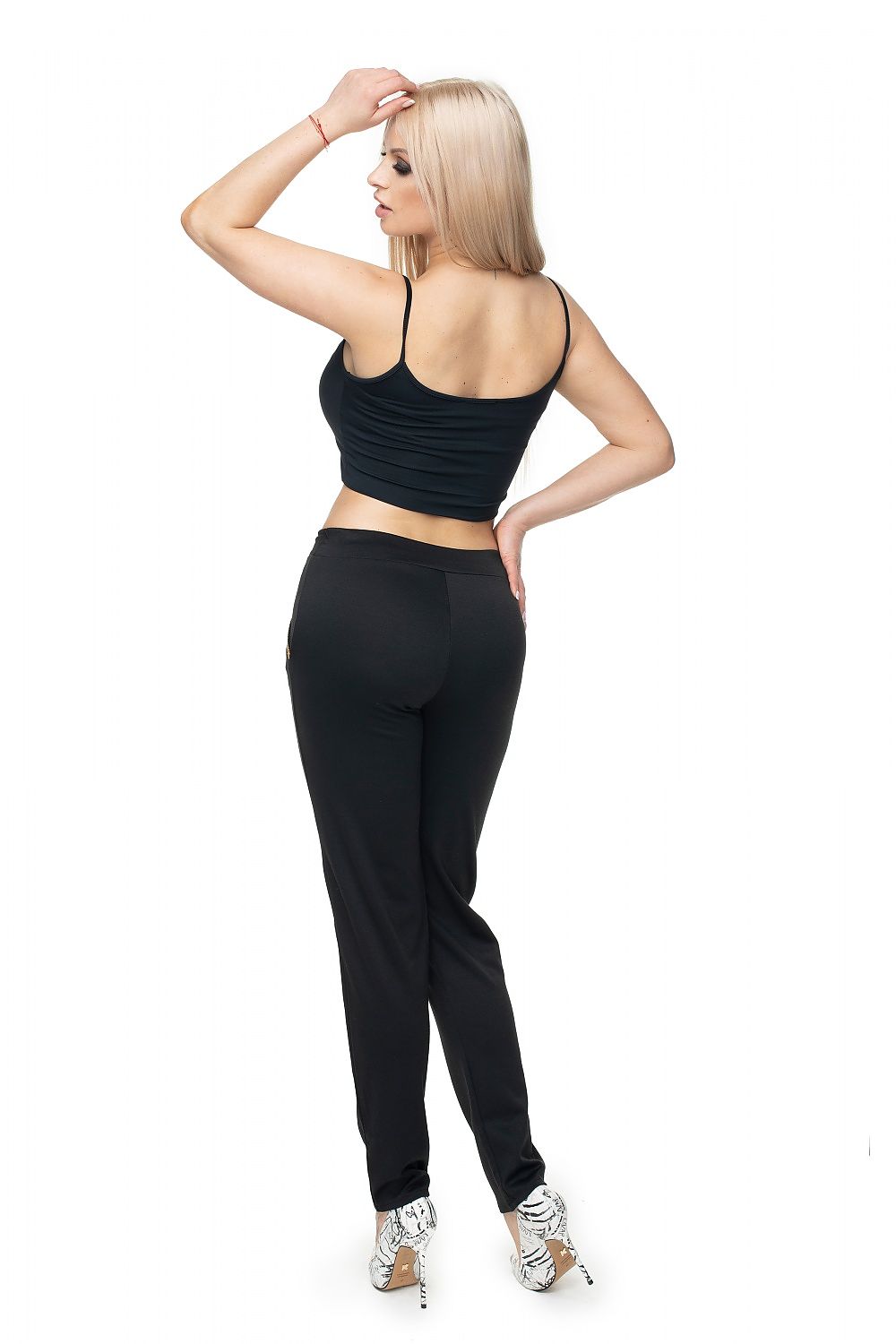   Spodnie Damskie Model 0101 Black - PeeKaBoo 