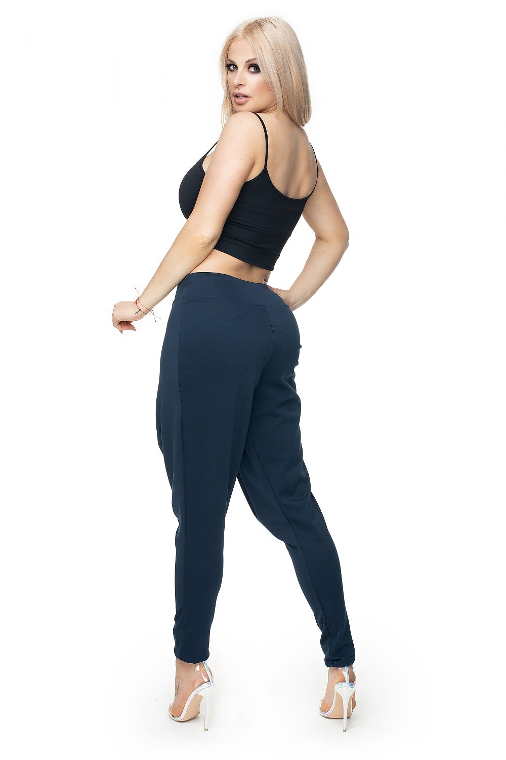   Spodnie Damskie Model 0106 Navy - PeeKaBoo 
