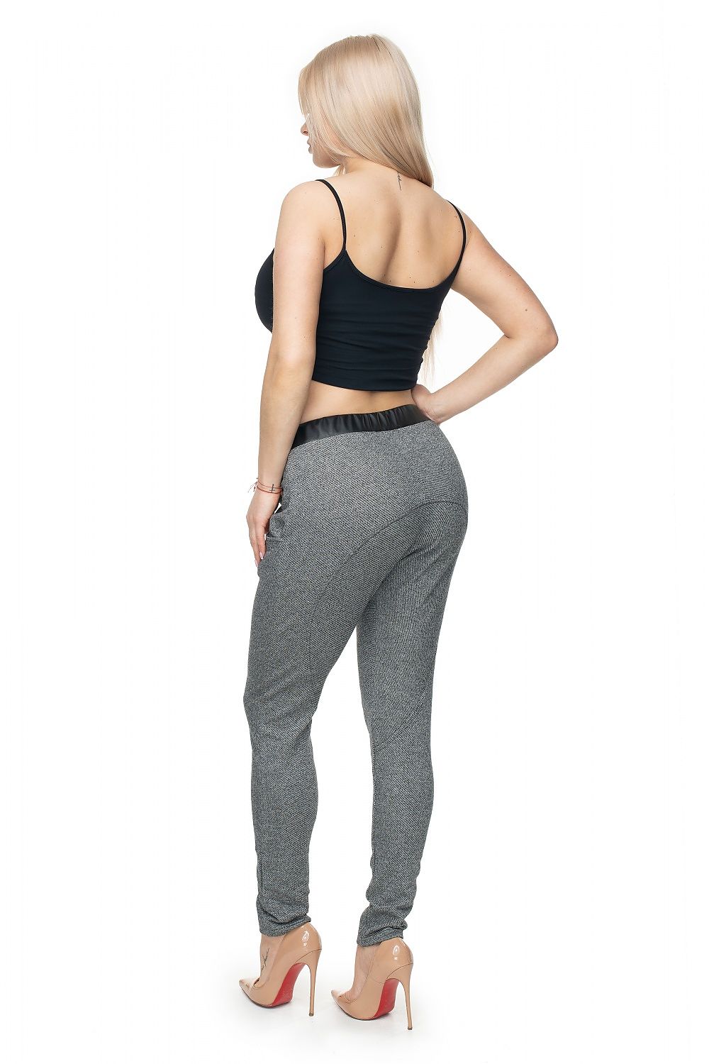   Spodnie Damskie Model 0103 Dark Grey - PeeKaBoo 