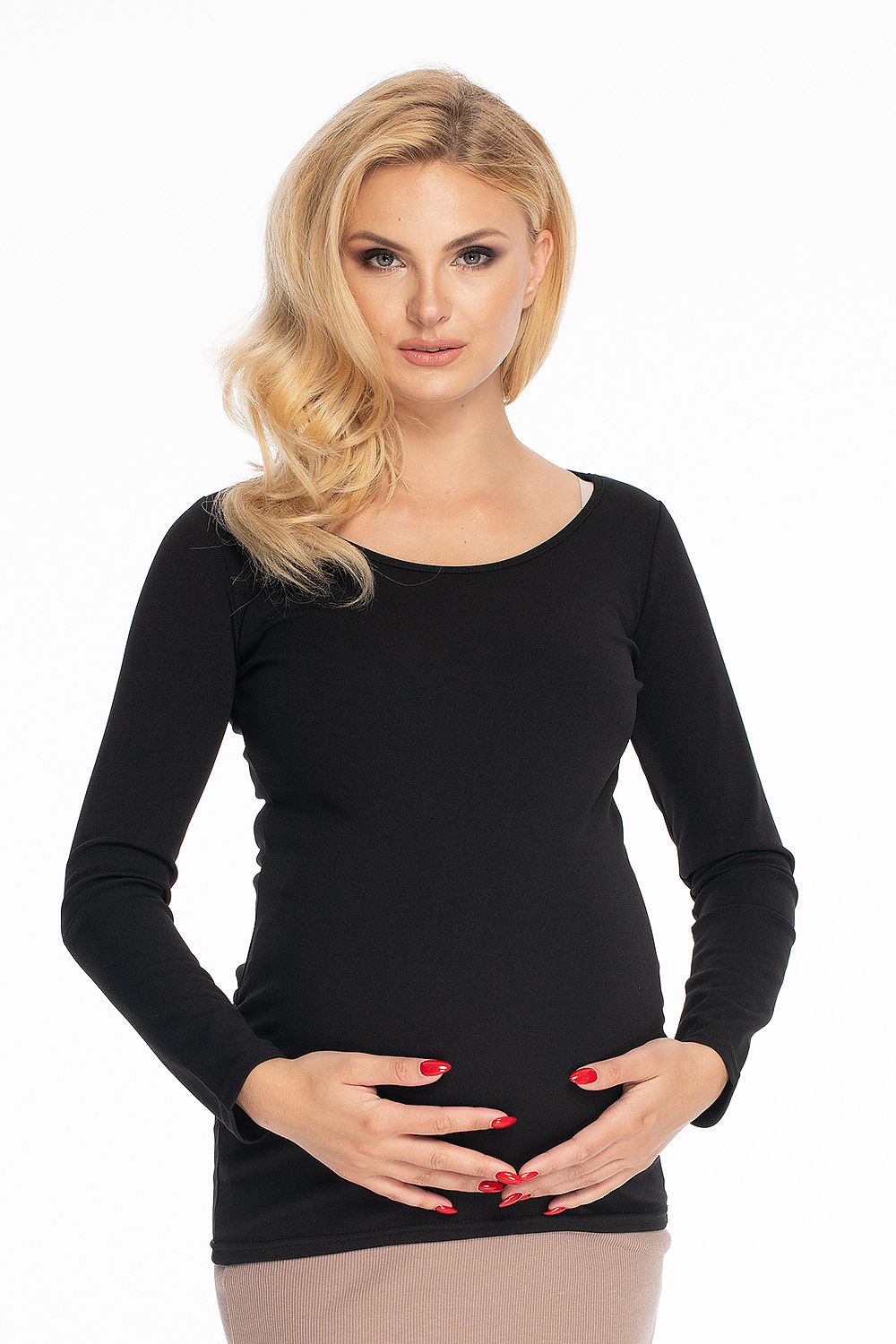   Bluzka Model 1708 Black - PeeKaBoo 