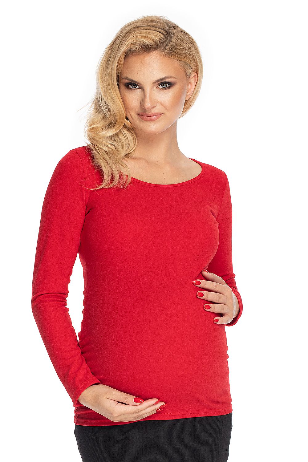   Bluzka Model 1708 Red - PeeKaBoo 