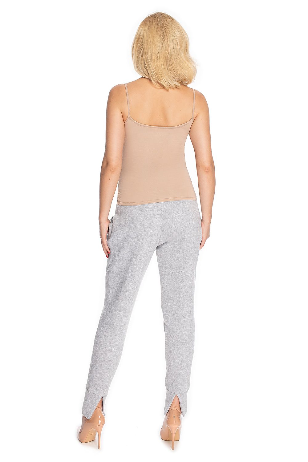   Spodnie Ciążowe Model 0175 Grey - PeeKaBoo 