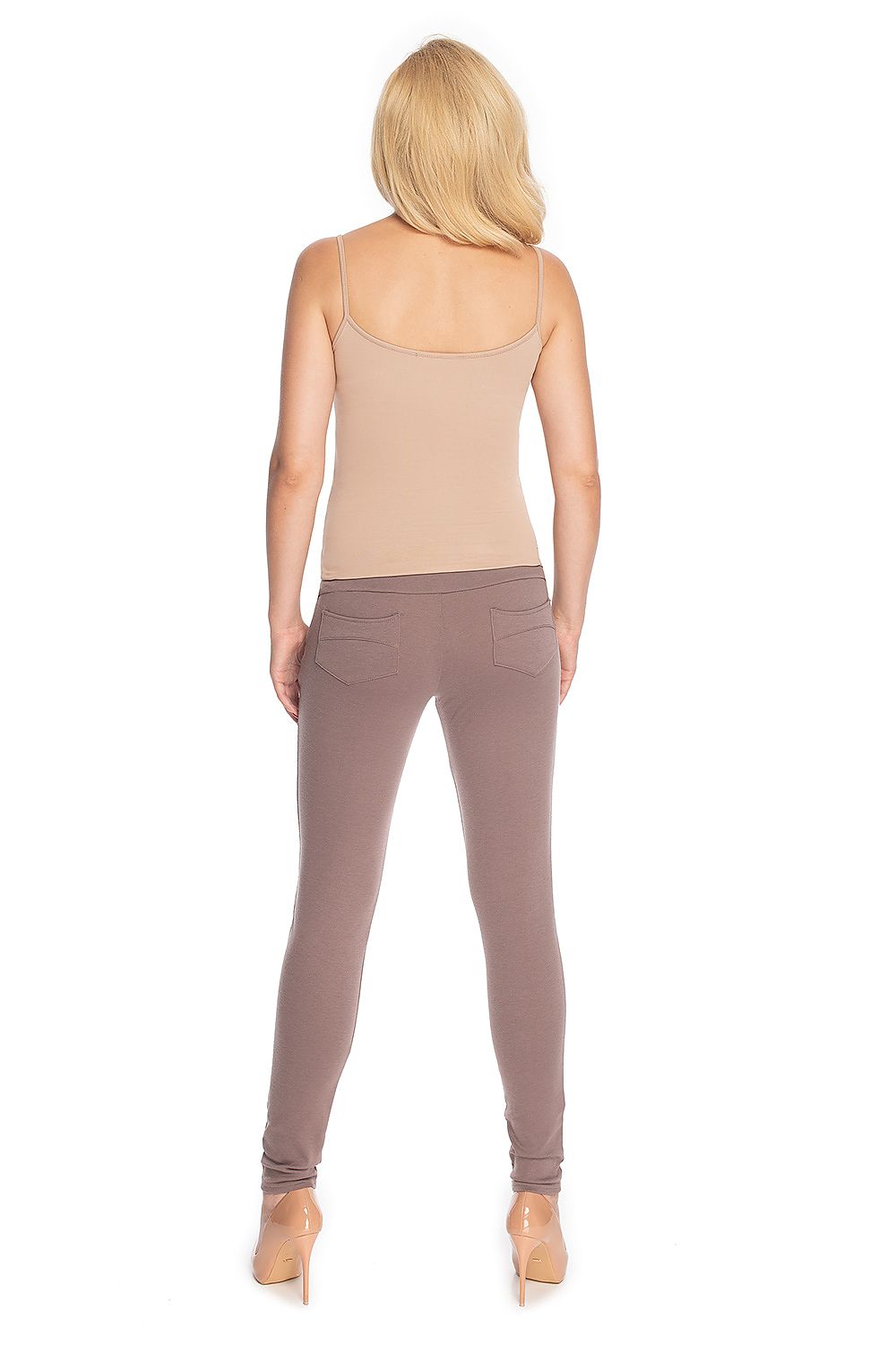  Spodnie Ciążowe Model 0174 Cappuccino - PeeKaBoo 