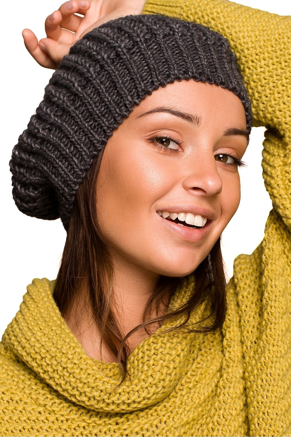   Beret Model BK060 Grafit - BE Knit 