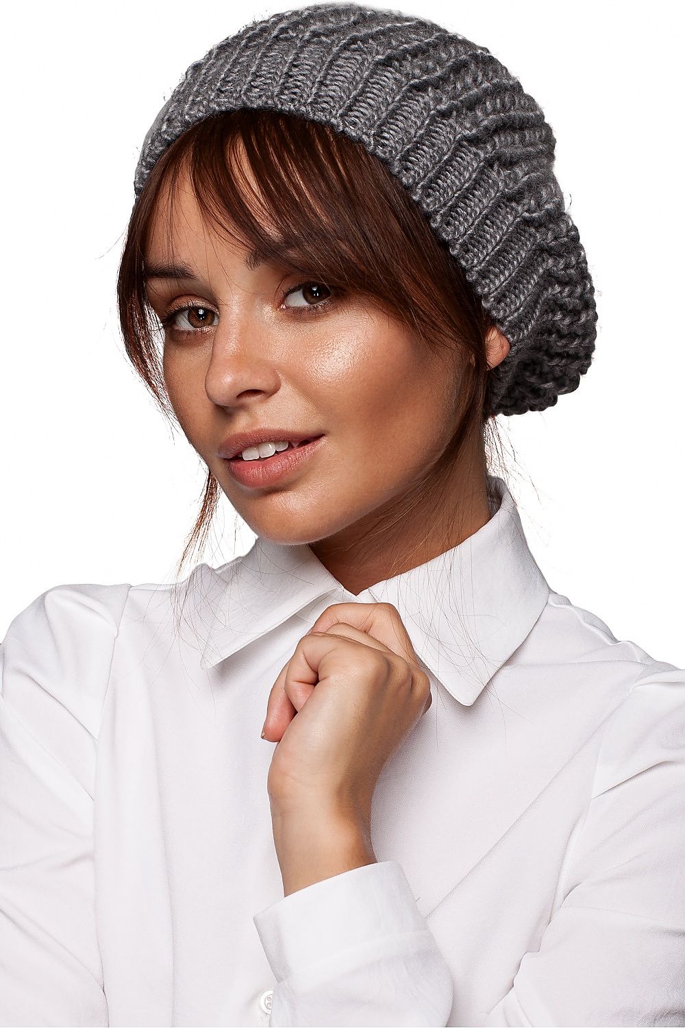   Beret Model BK060 Grafit - BE Knit 