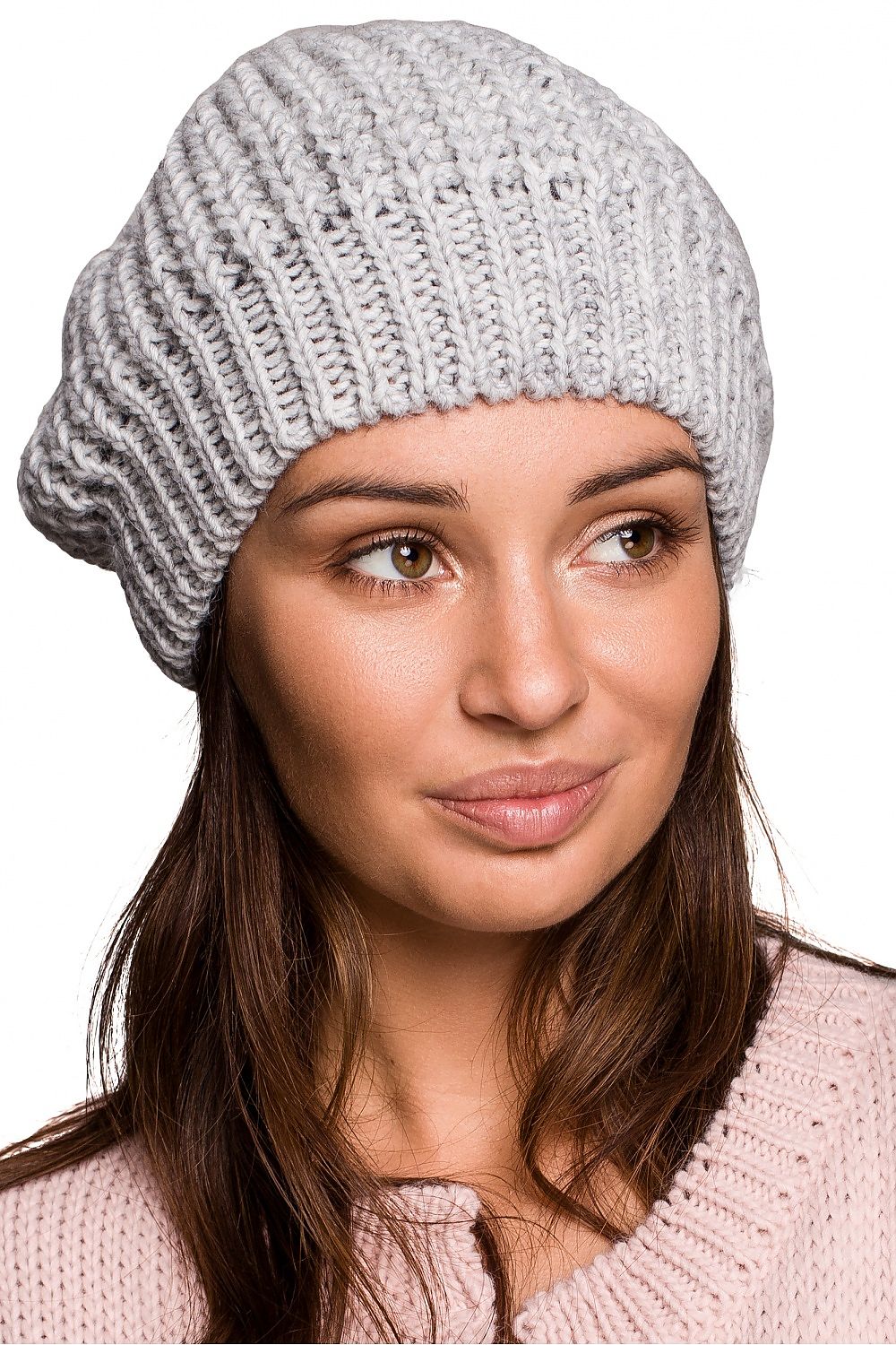   Beret Model BK060 Grey - BE Knit 