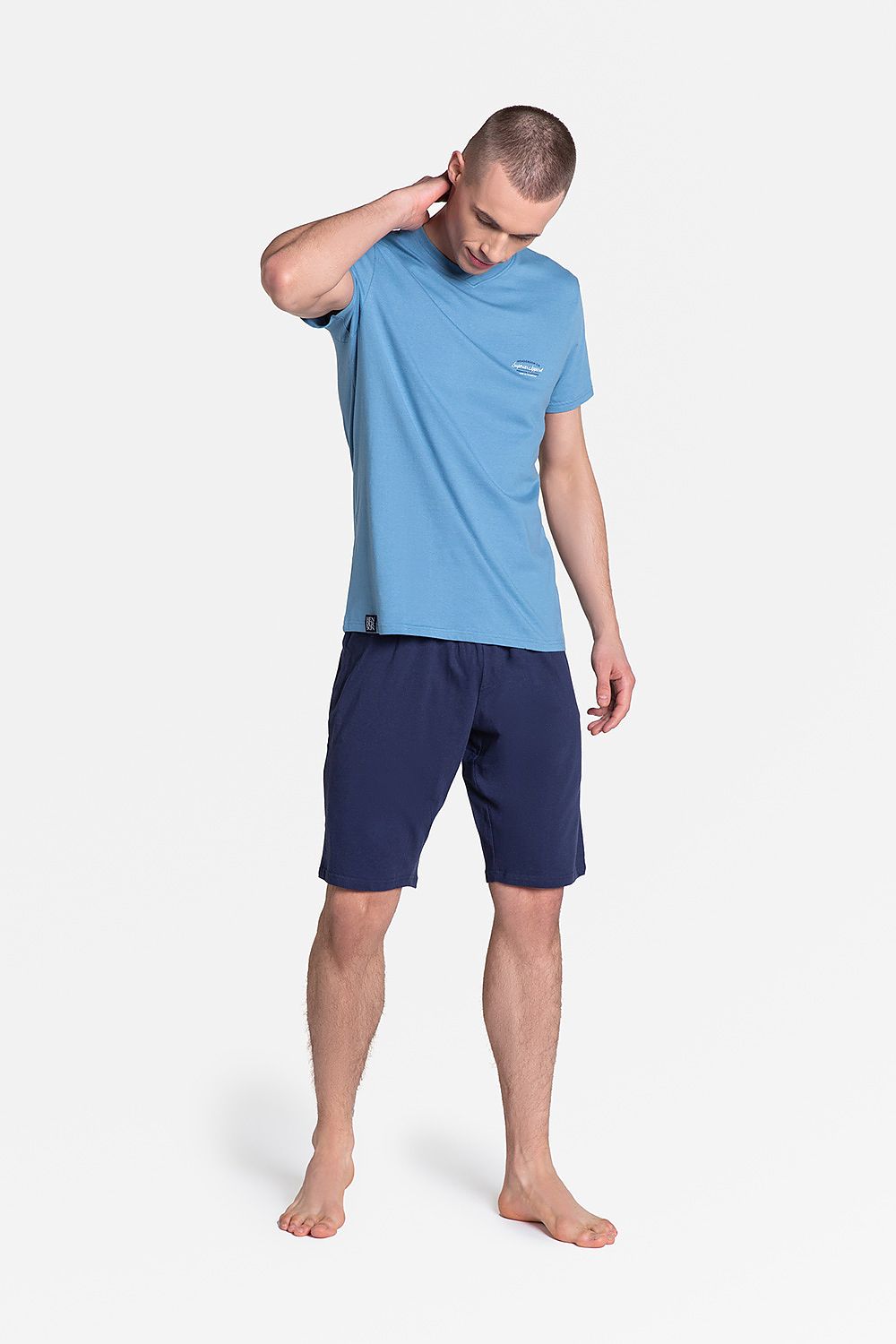   Piżama Męska Model Duty 38881-95X Blue/Navy - Henderson 