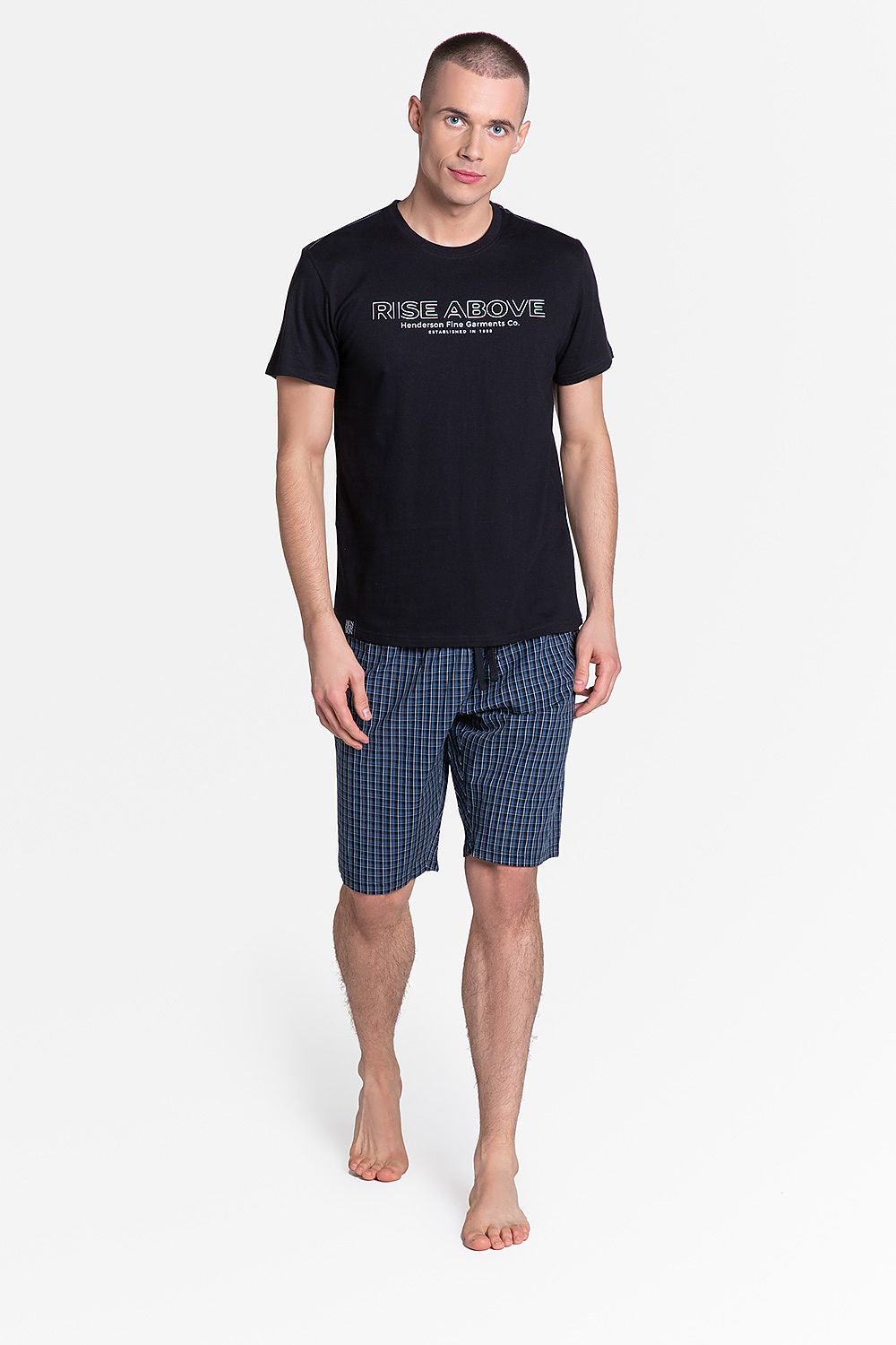   Piżama Męska Model Dojo 38883-99X Black/Navy - Henderson 