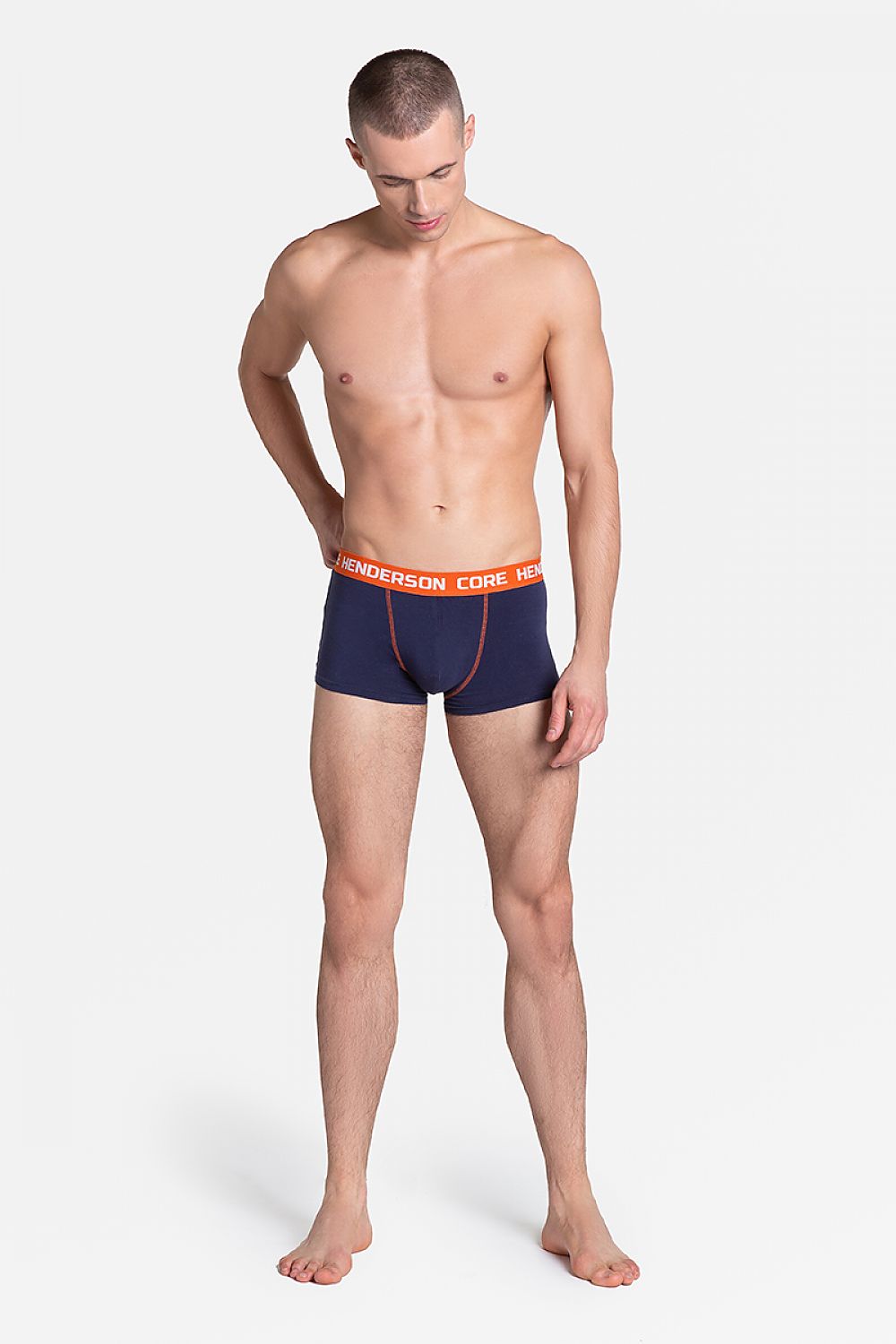   Komplet Bokserki Model Loyd 38837-MLC Navy/Orange - Henderson 