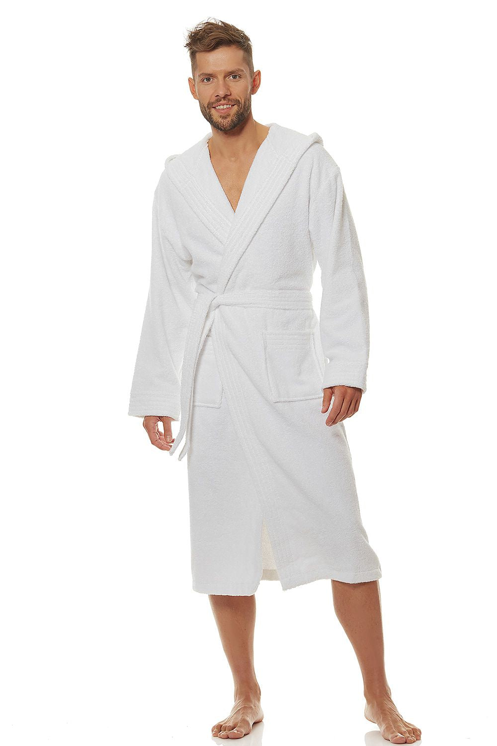   Szlafrok Męski Model 2104 White - L&L collection 