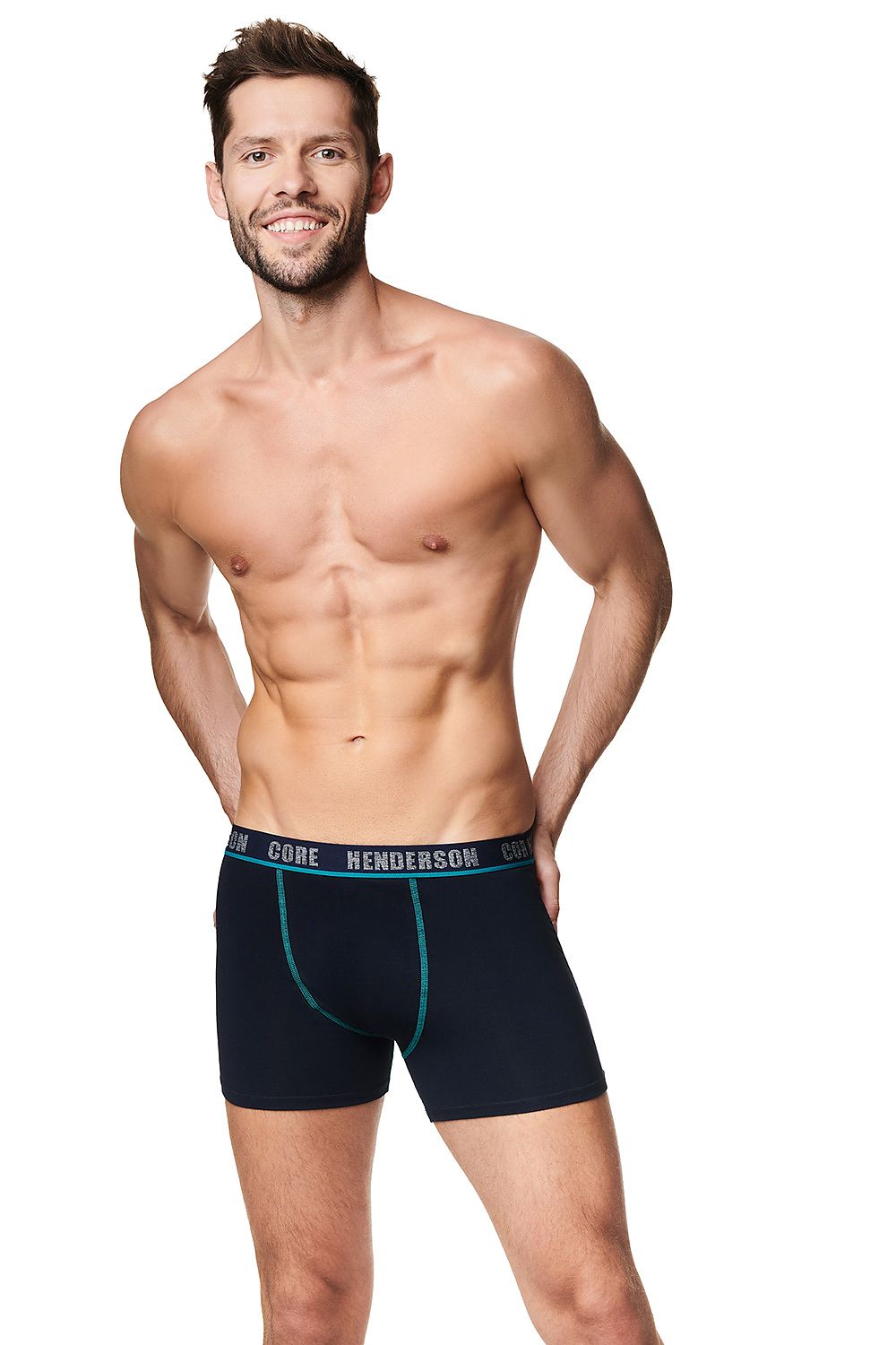   Komplet Bokserki Model Archer 39318-MLC Green/Navy - Henderson 