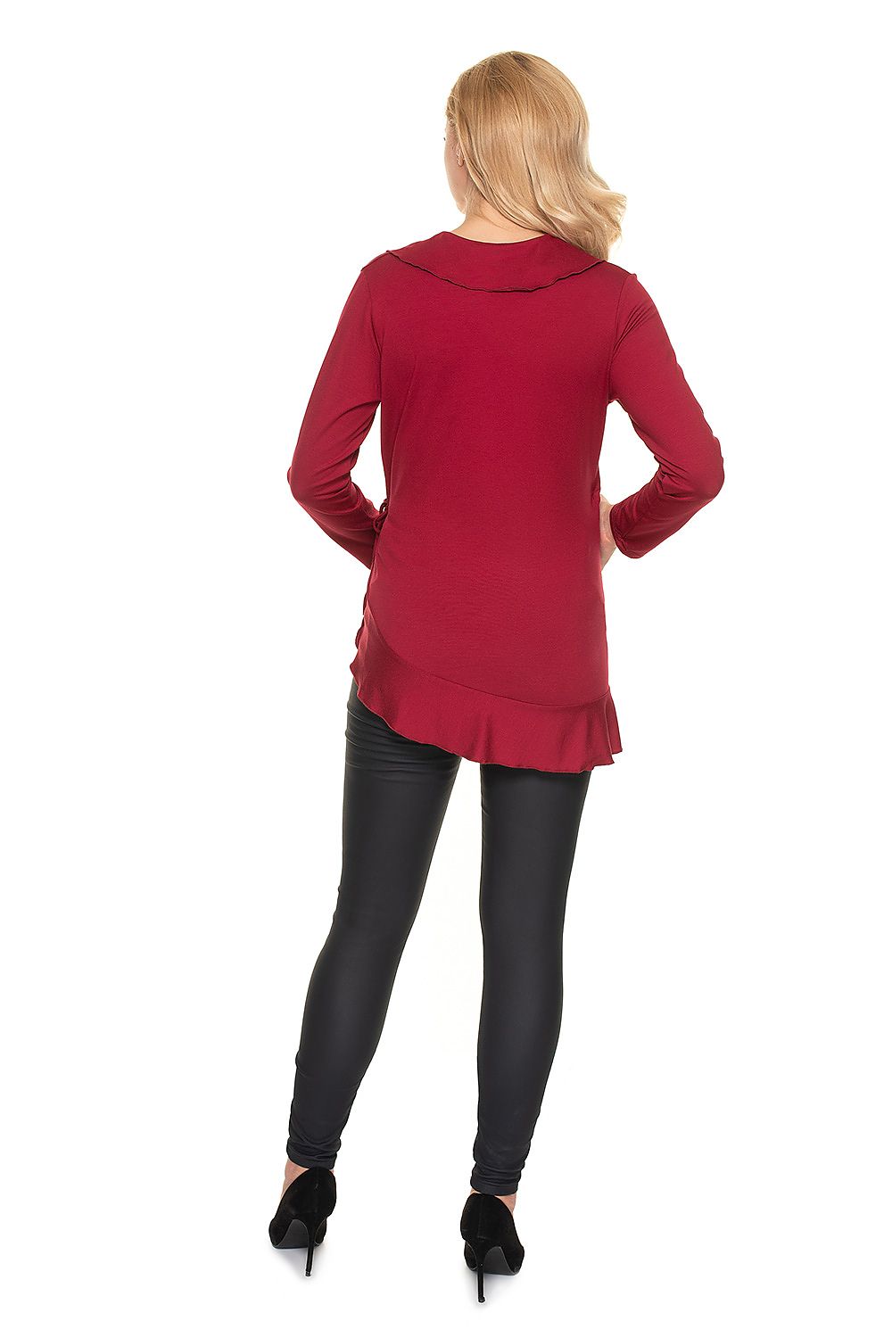   Bluzka Ciążowa Model 0185 Bordo - PeeKaBoo 