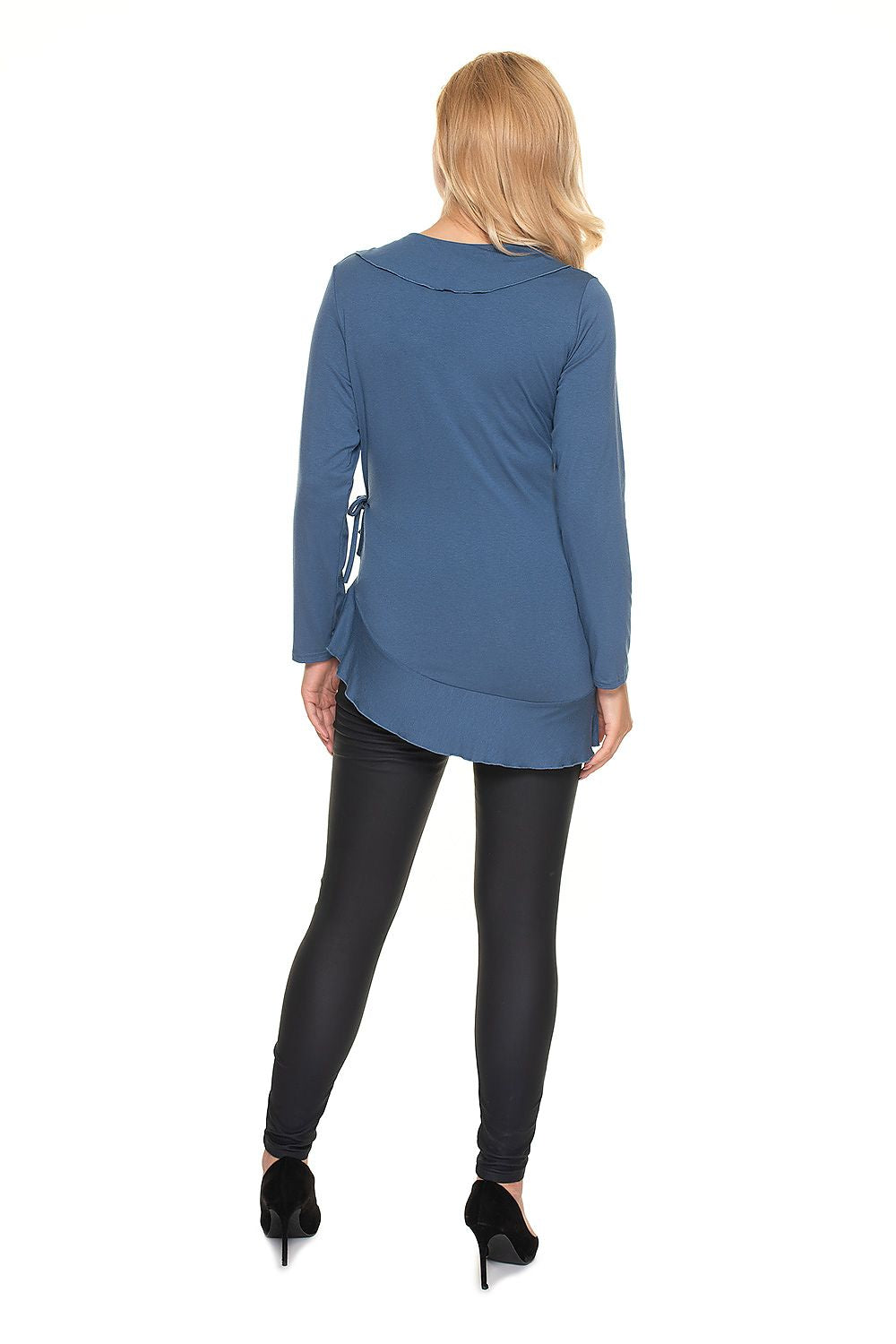   Bluzka Ciążowa Model 0185 Blue - PeeKaBoo 